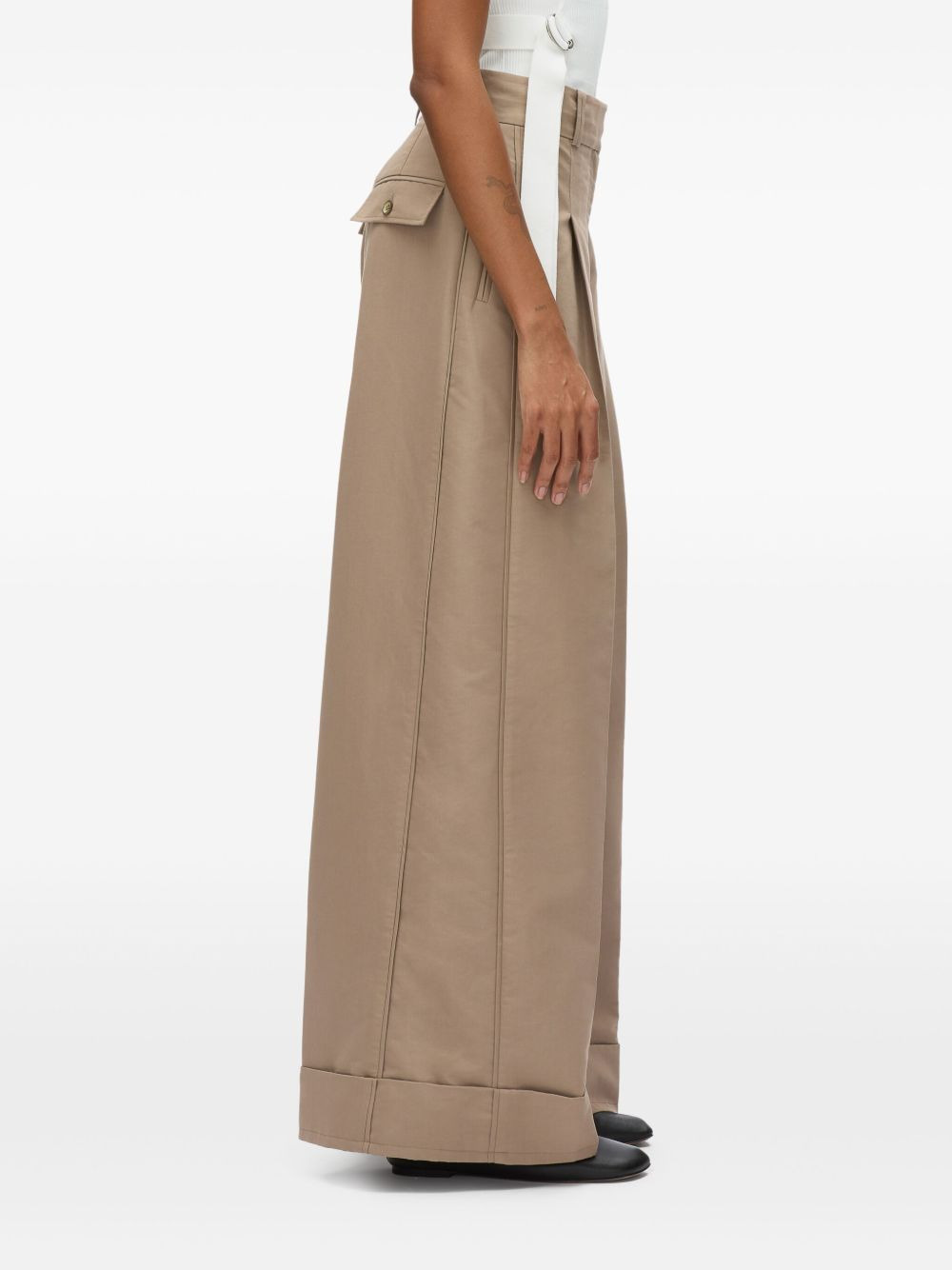wide-leg trousers - 4