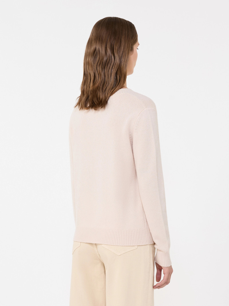 TUNICA Inlay-detail cashmere sweater - SAND 4