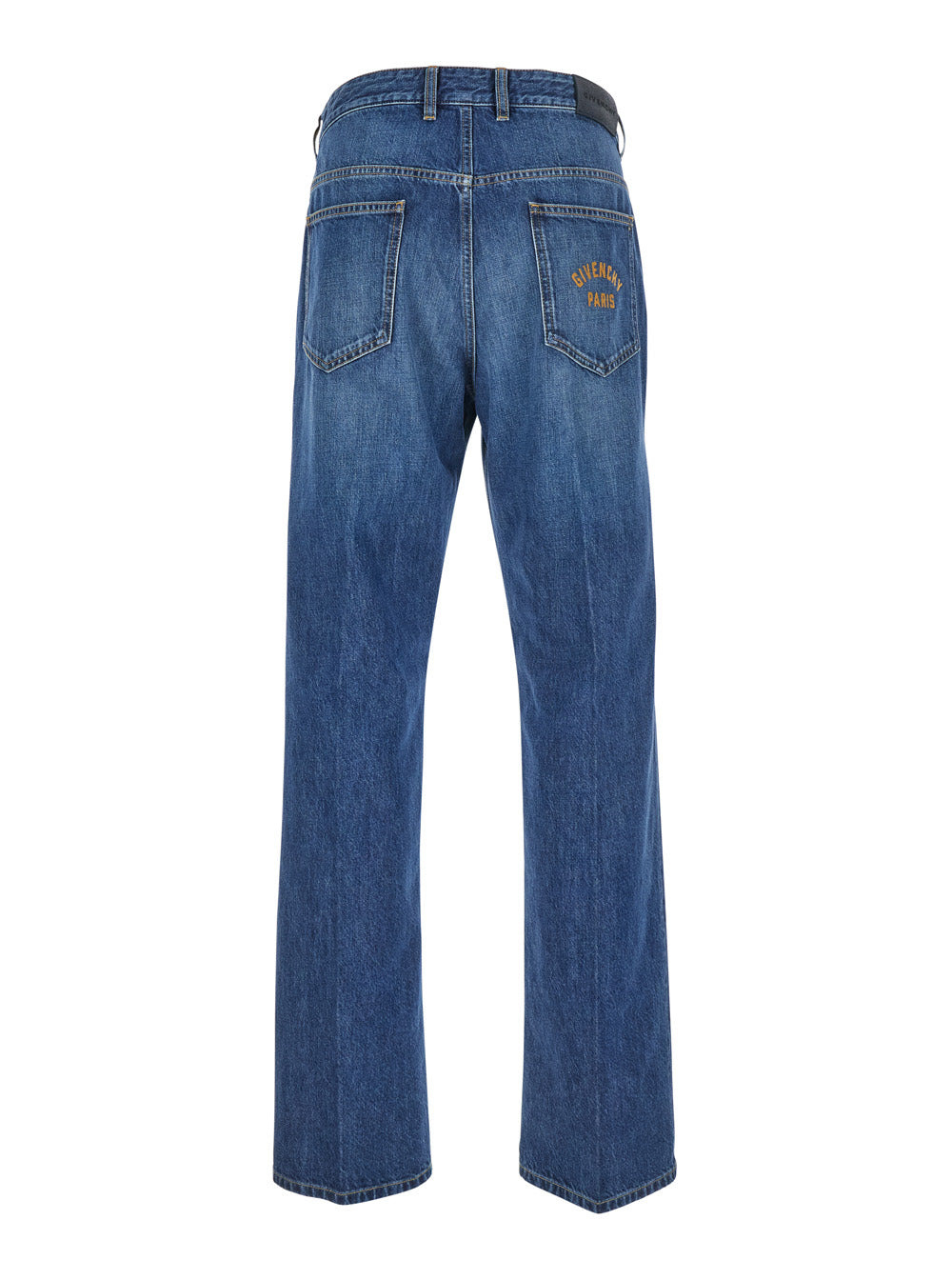 Givenchy Men Blue Five-Pocket Jeans With Logo Patch On The Back In Denim Man - 2