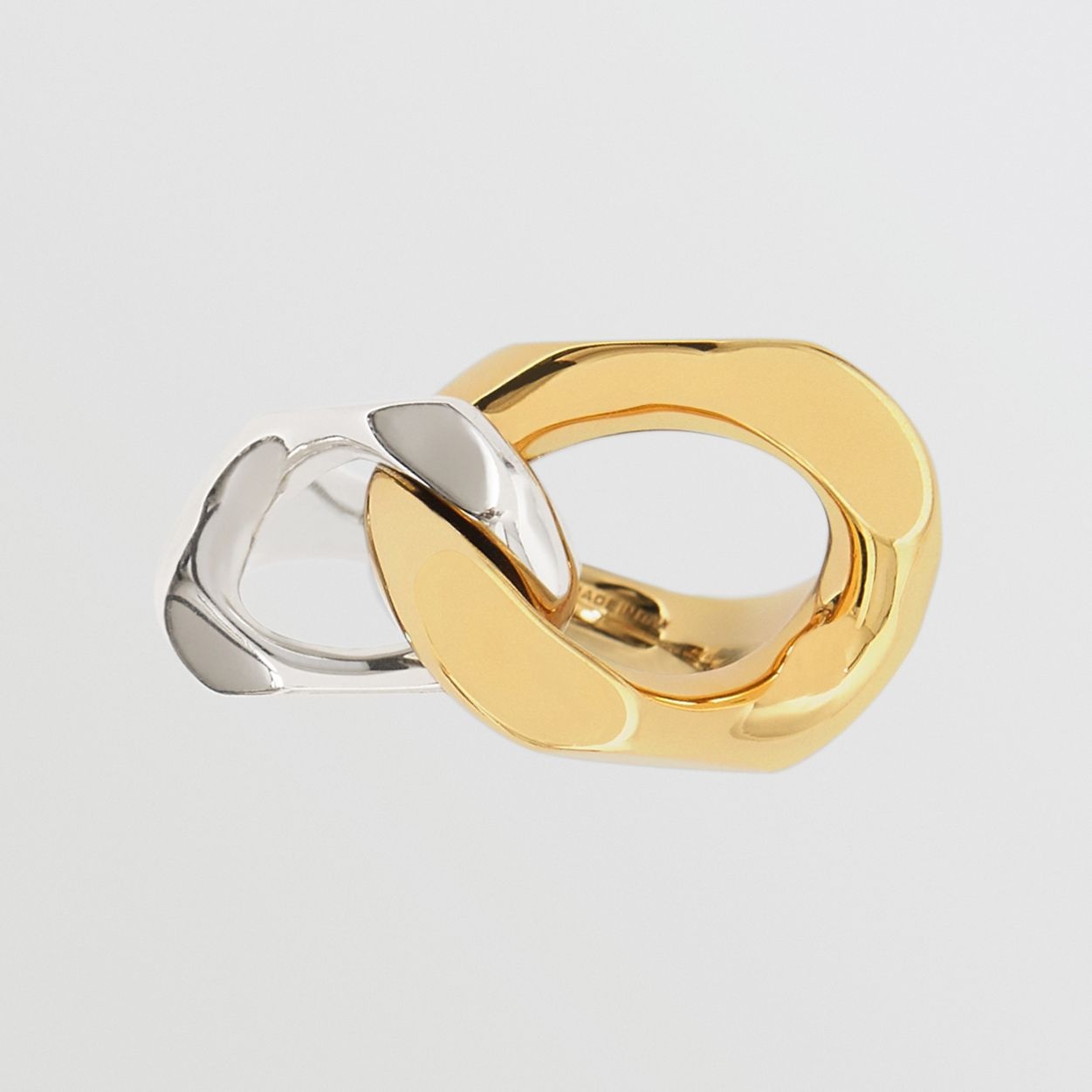 Gold and Palladium-plated Chain-link Ring - 5