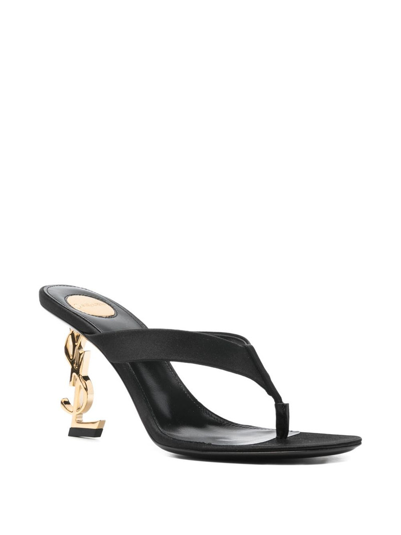 SAINT LAURENT logo-heel sandals outlook