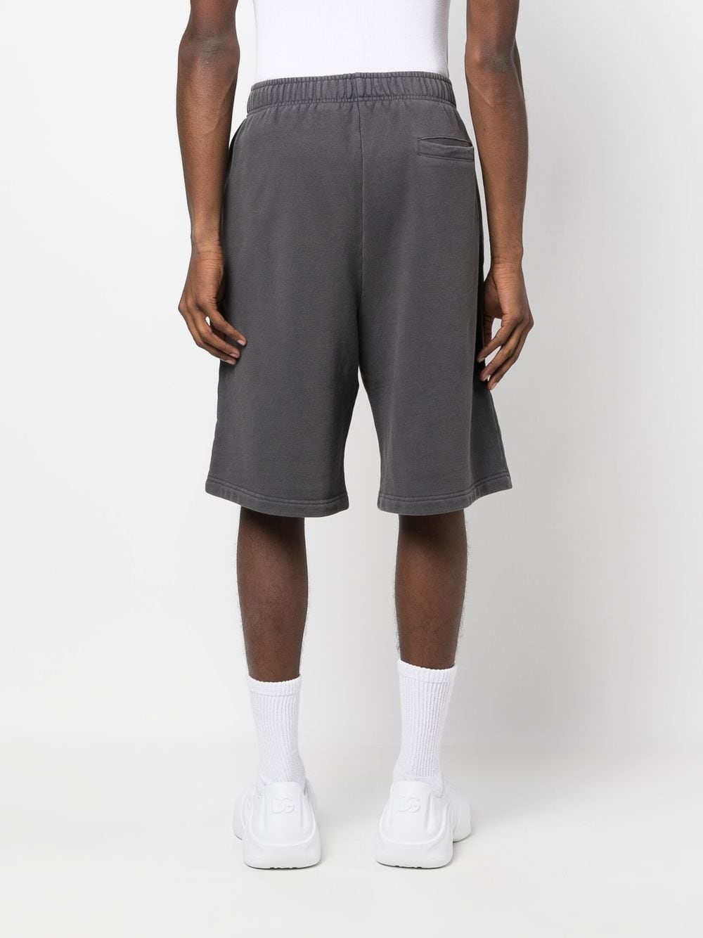 logo-print elasticated track shorts - 4
