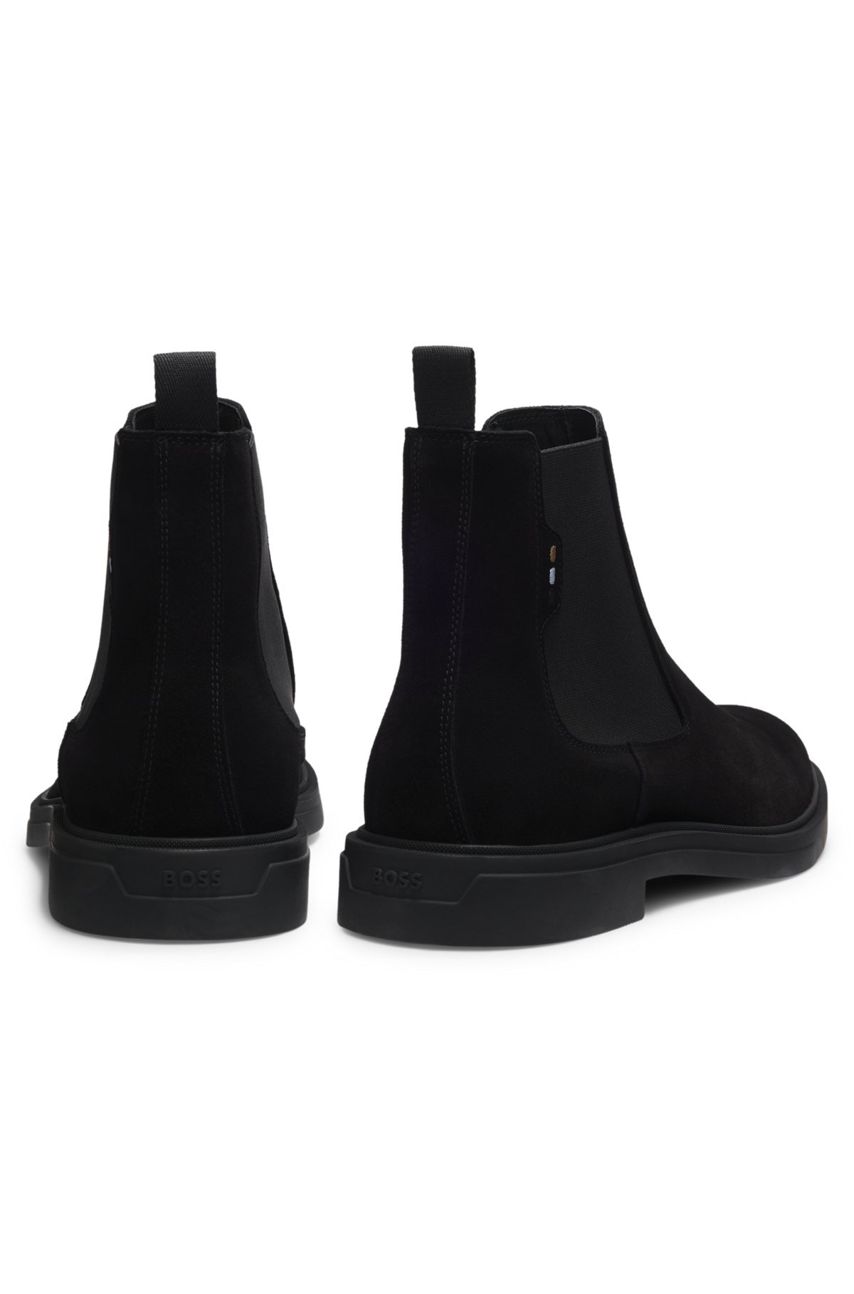 SUEDE CHELSEA BOOTS WITH SIGNATURE STRIPE - 5