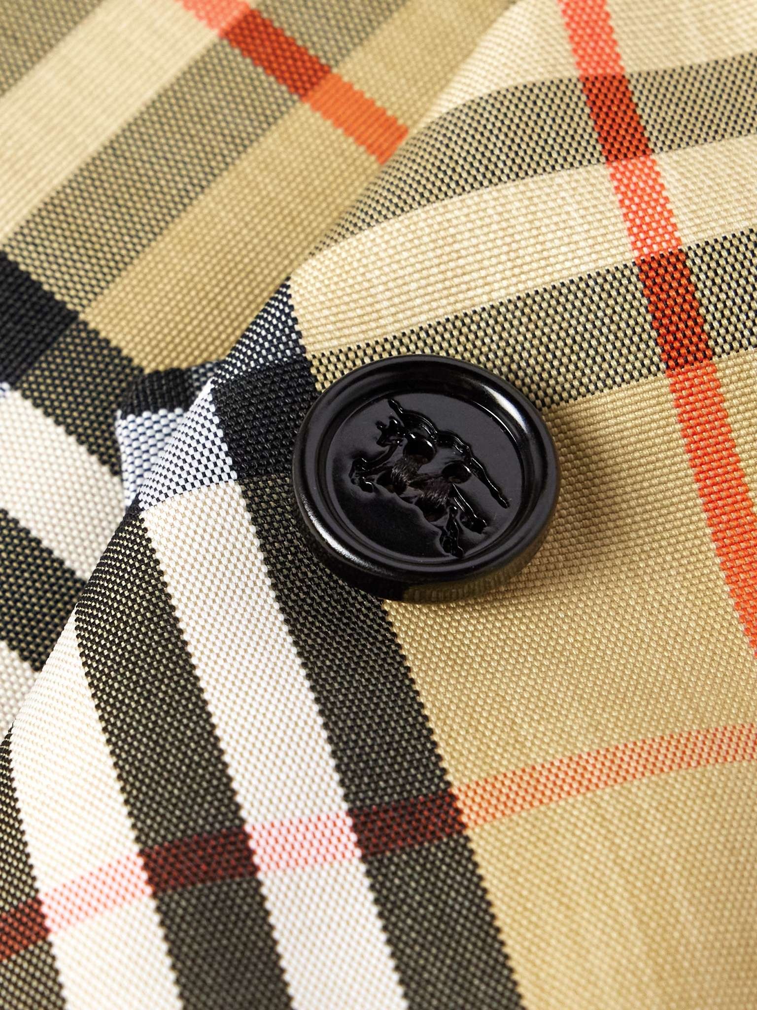 Checked Gabardine Coat - 5