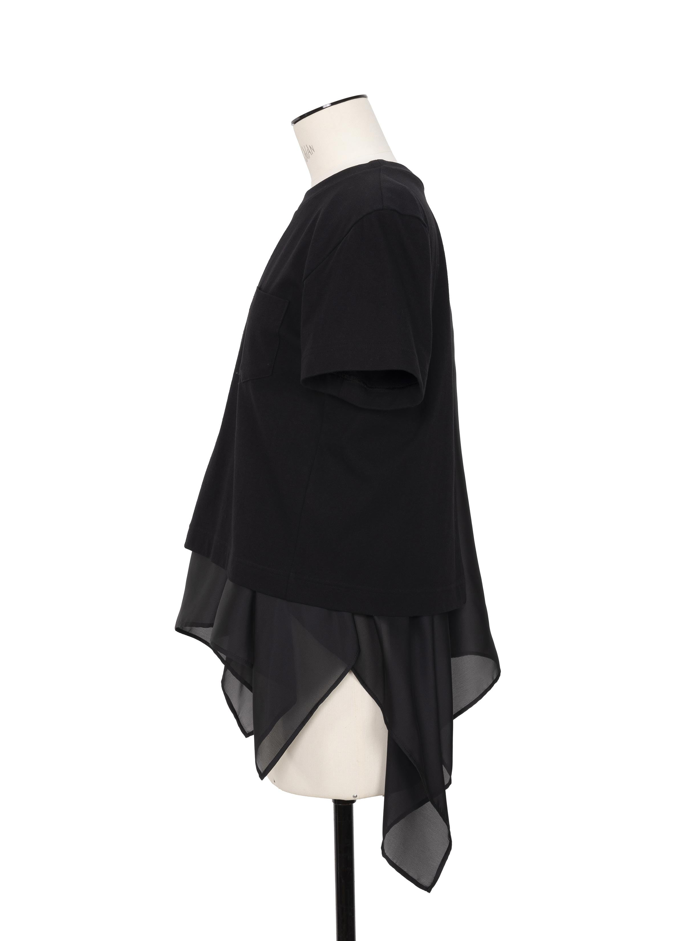 Satin x Cotton Jersey T-Shirt - 2