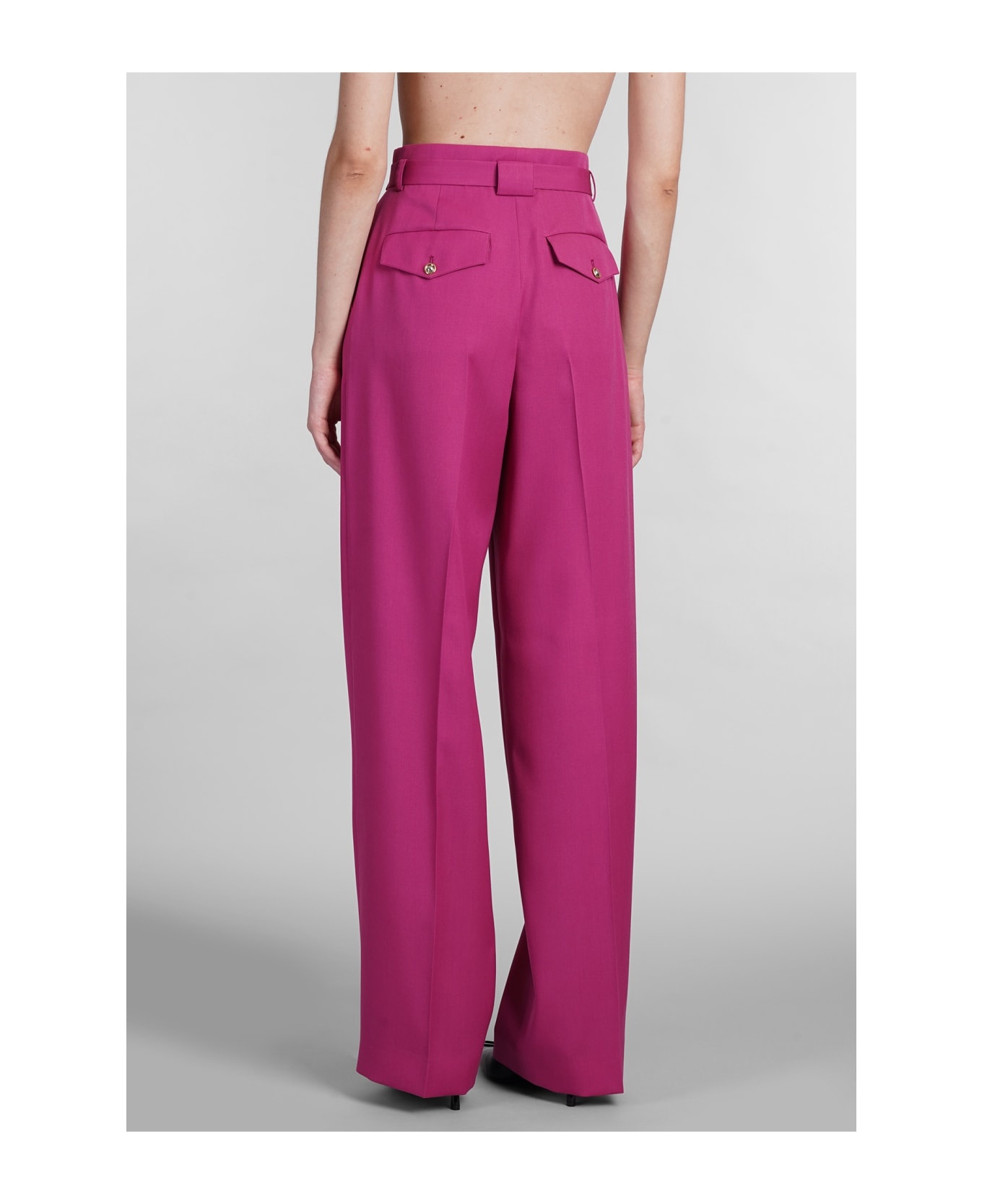 Pants In Fuxia Wool - 3