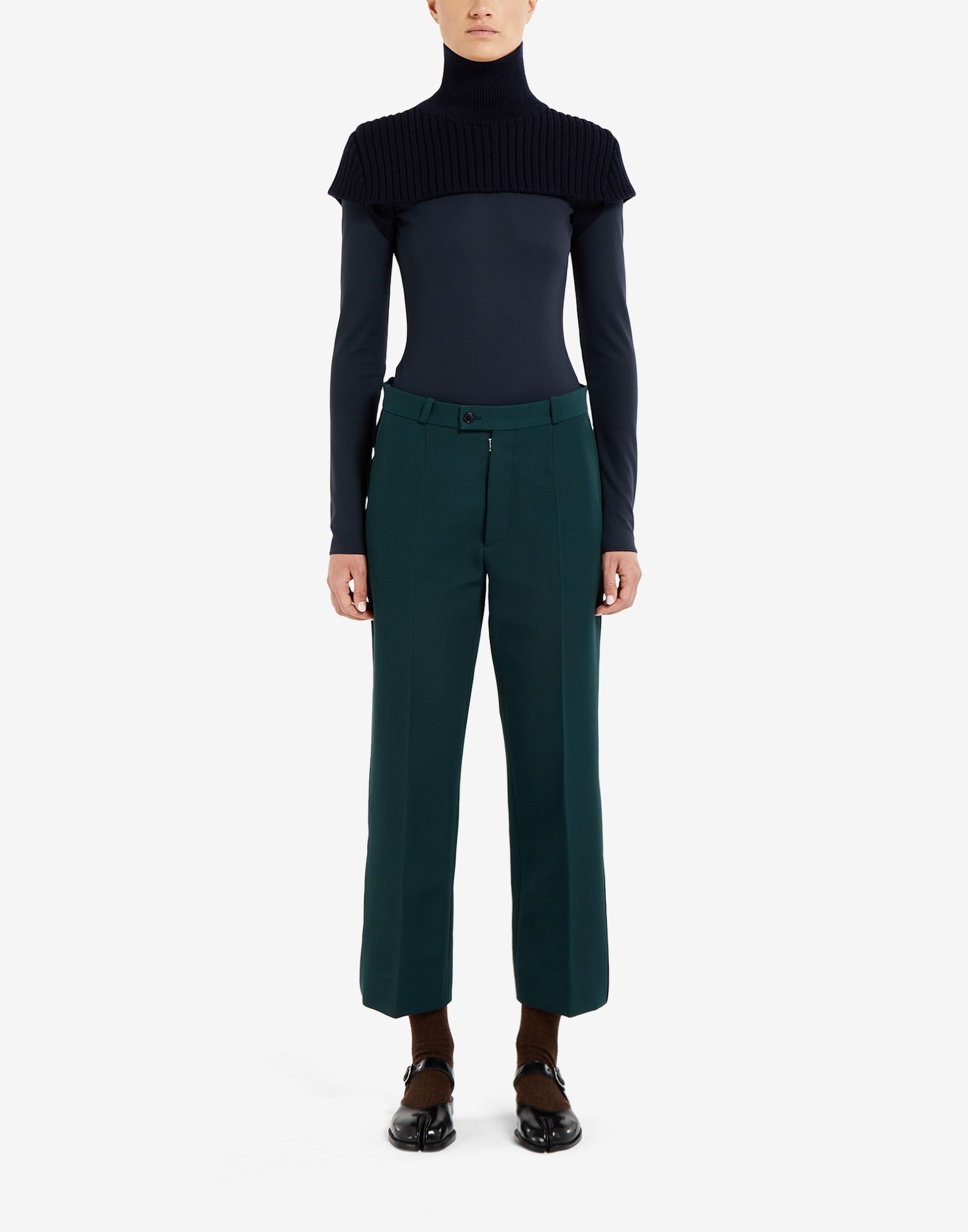 Pleat cropped trousers - 2