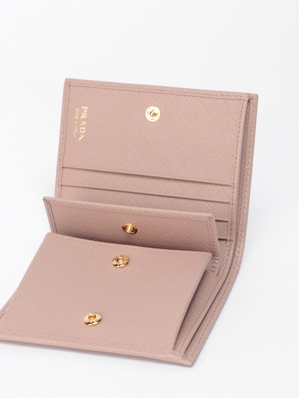 Prada Women Small Saffiano Leather Wallet - 3