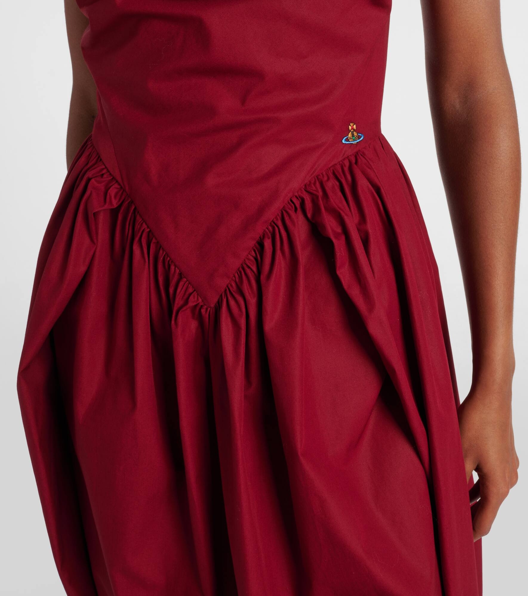 Sunday draped cotton bustier dress - 5