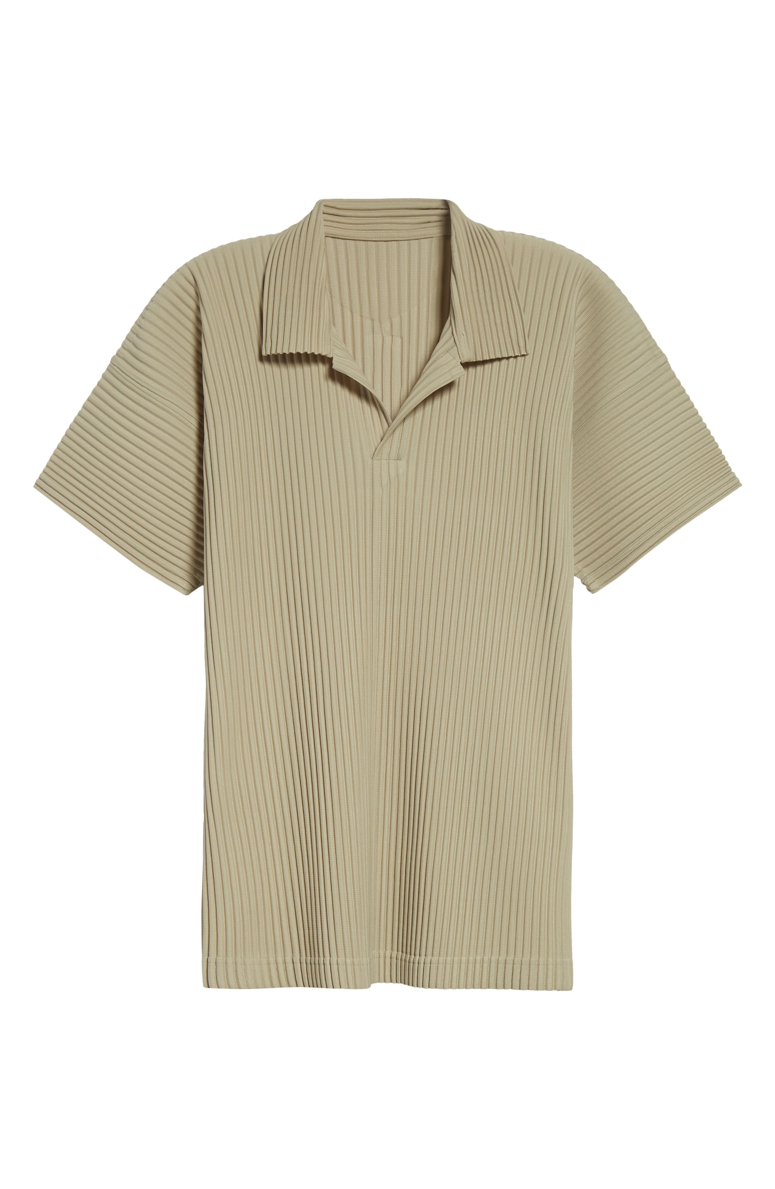 Homme Plissé Issey Miyake Monthly Colors May Pleated Polo in Dry Grass Green at Nordstrom - 6