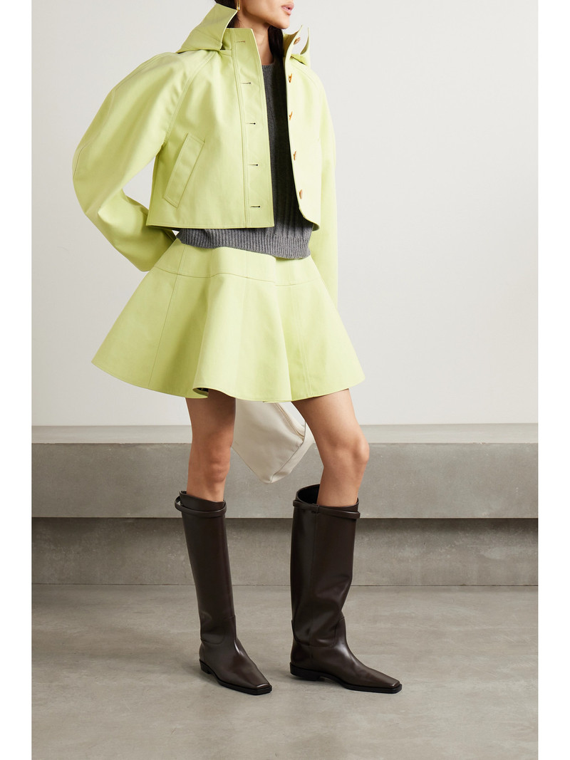 ULLA JOHNSON Kiara Paneled Cotton Mini Skirt outlook