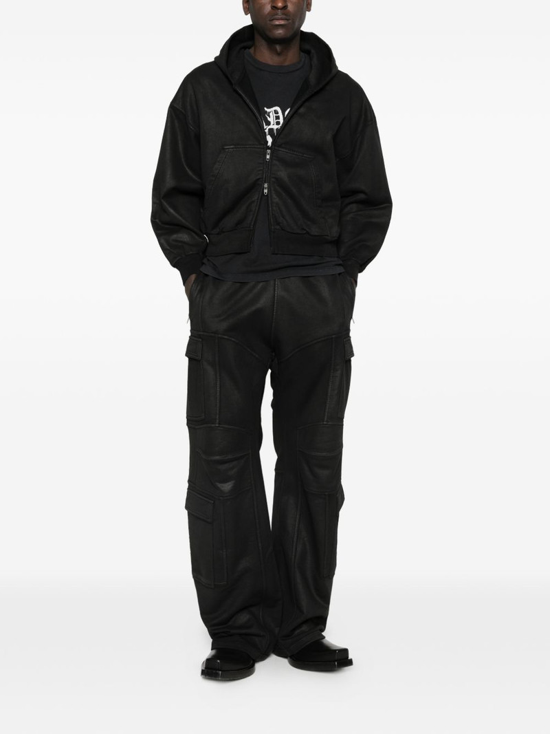 BALENCIAGA zip-up cropped hoodie outlook