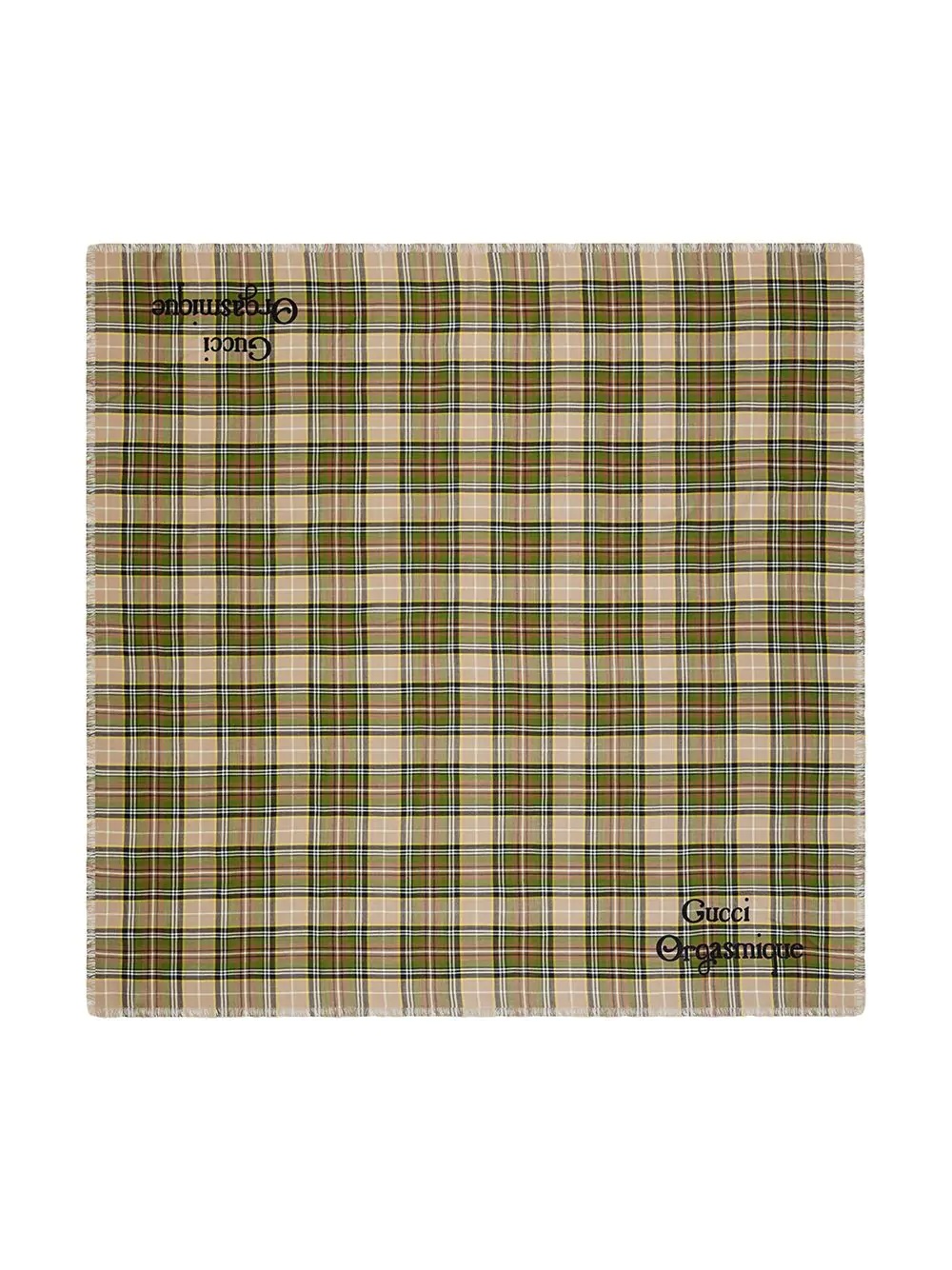 Gucci Orgasmique checkered scarf - 4