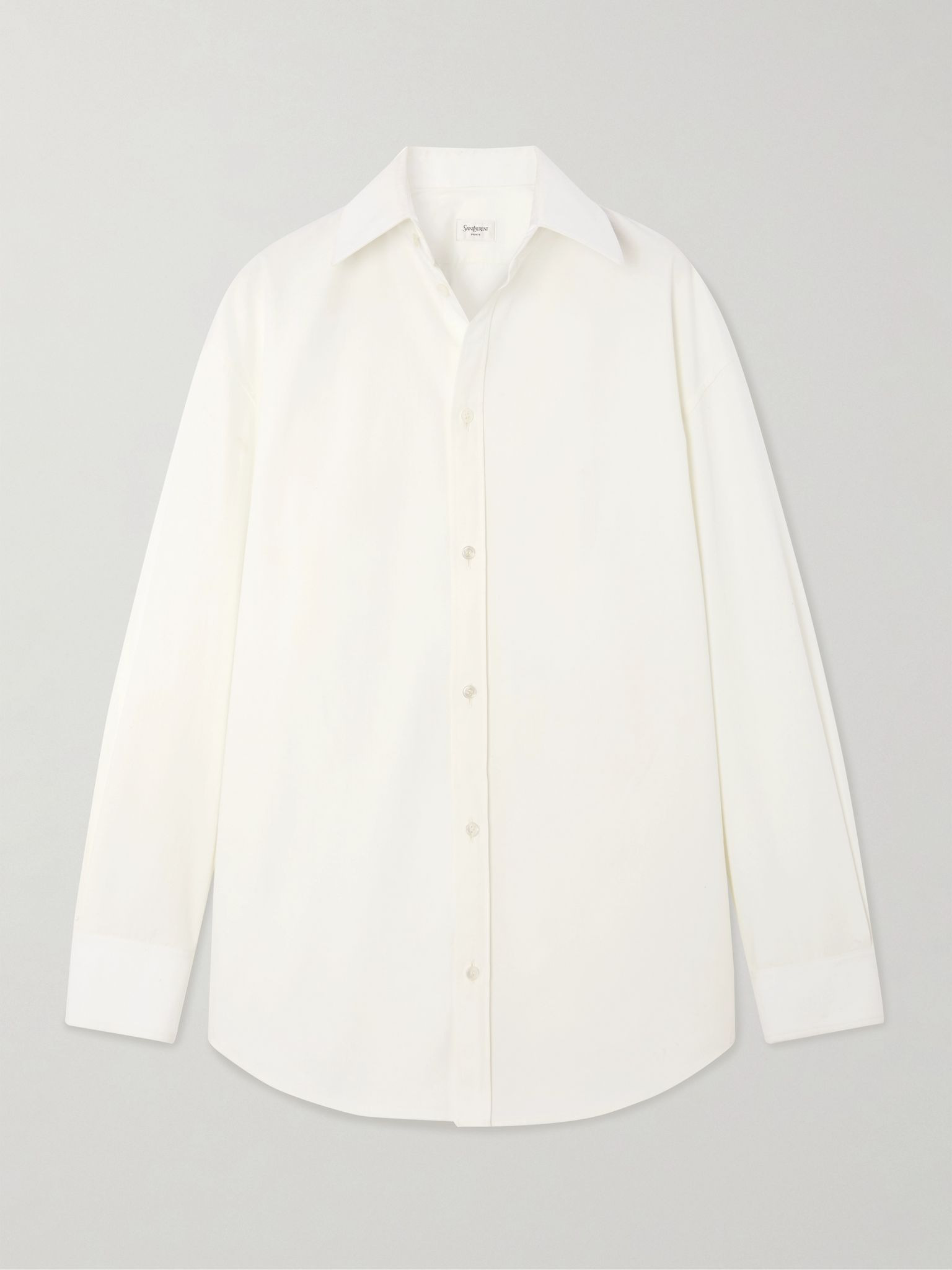 Cotton-poplin shirt White - 1