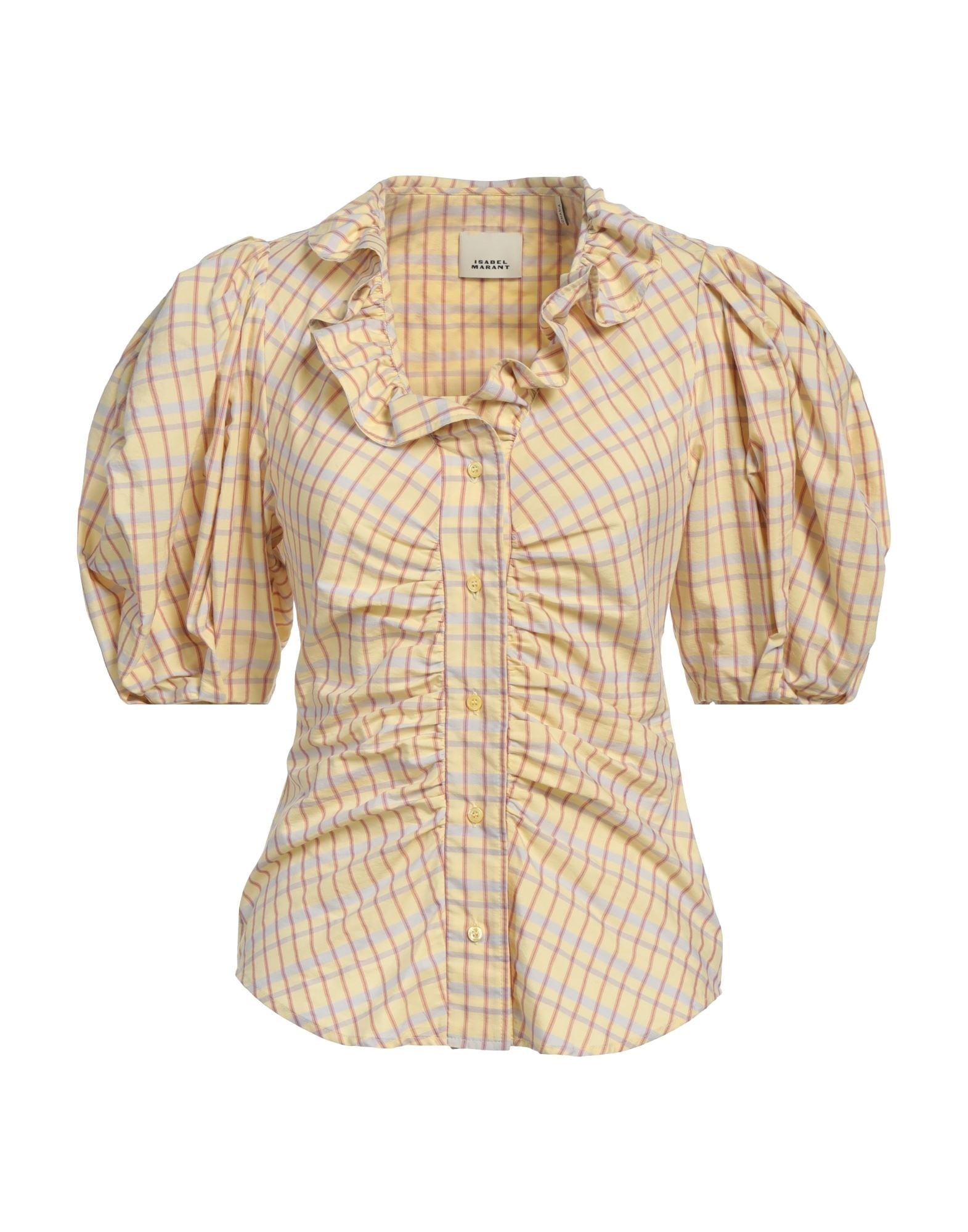 Light yellow Women's Striped Shirt - 1