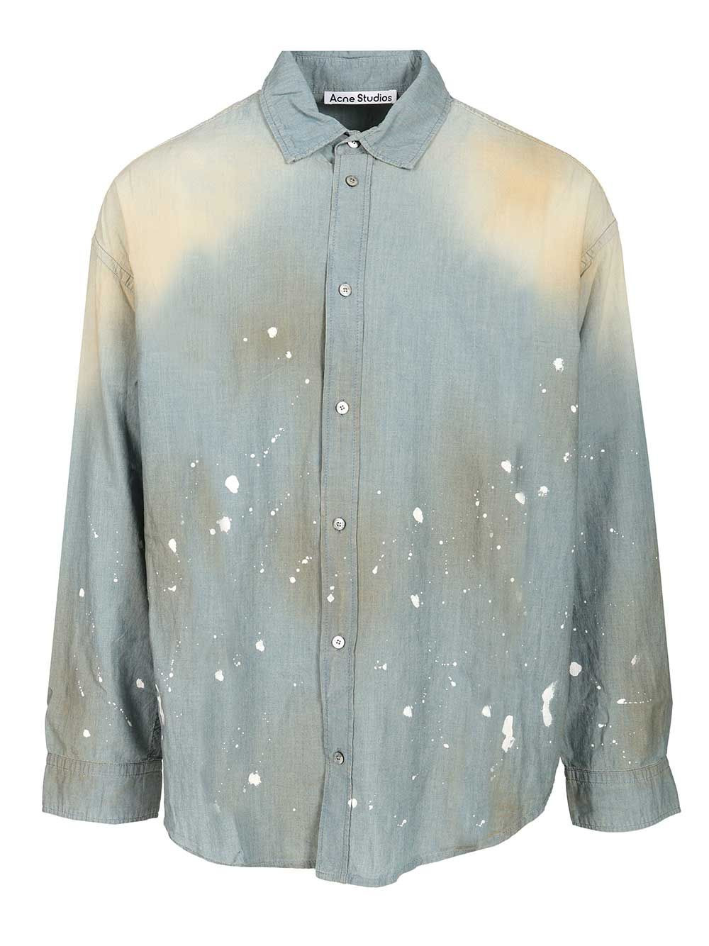 Cotton Shirt Shirts Blue - 1