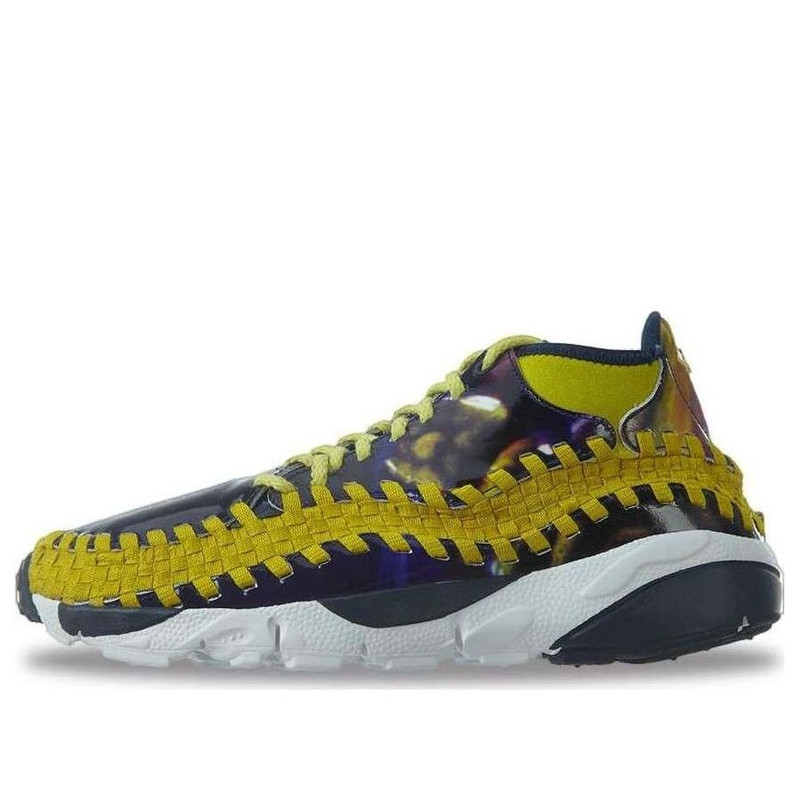 Nike Air Footscape Woven Chukka YOTH QS 'Light Midnight Bright Citron' 649790-400 - 1