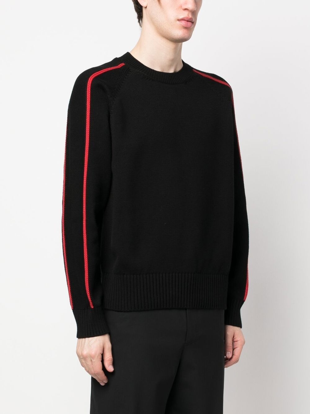 logo-print crew neck sweatshirt - 3