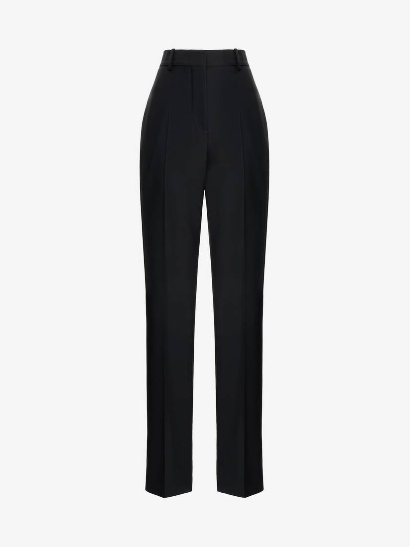 Alexander McQueen Women's High-waisted Tailored Trousers in