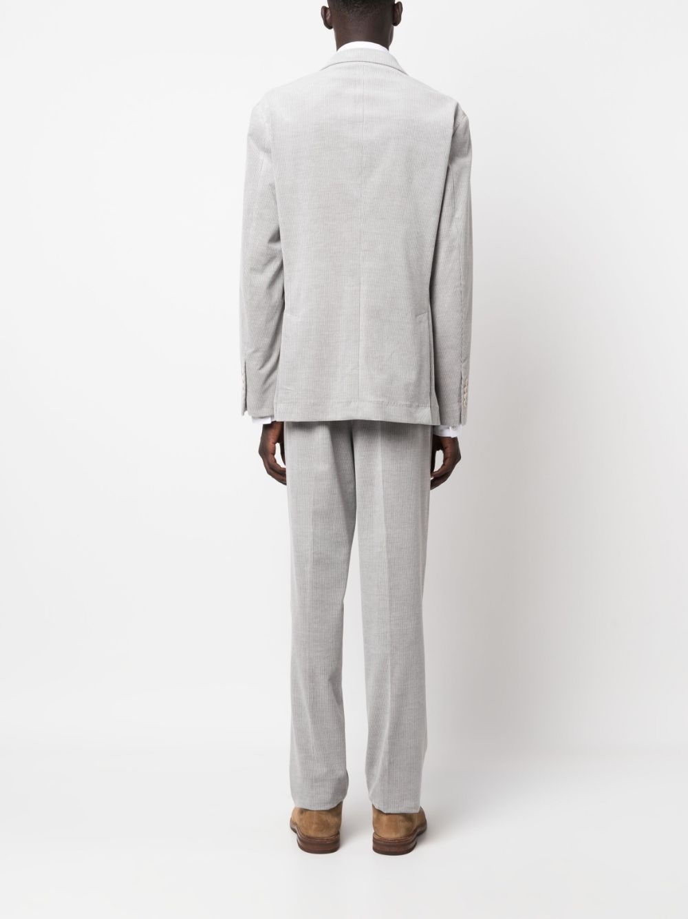 single-breasted corduroy suit - 4