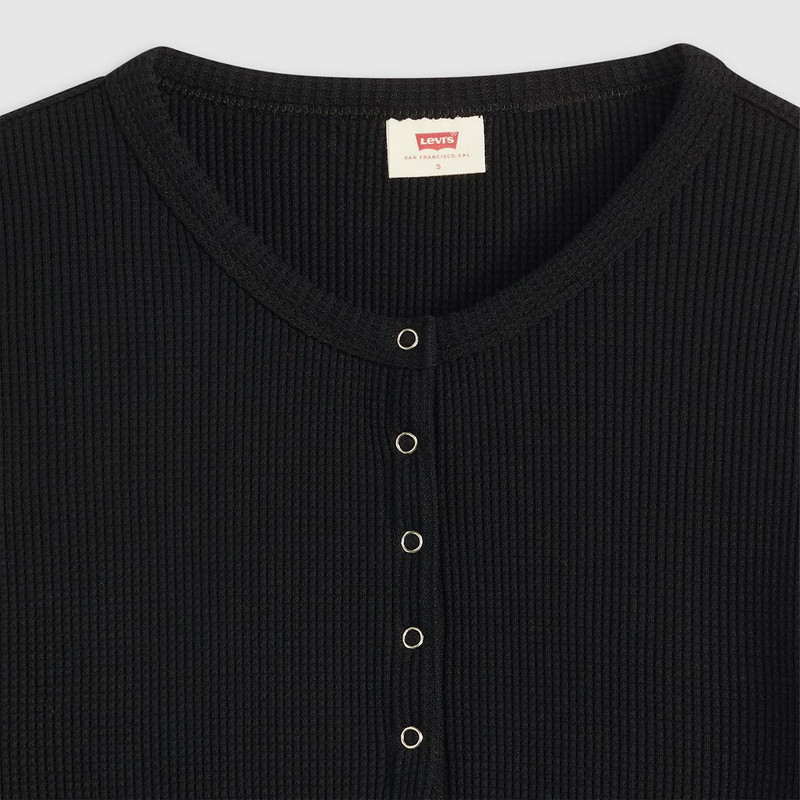 DRY GOODS WOMEN'S WAFFLE HENLEY 6