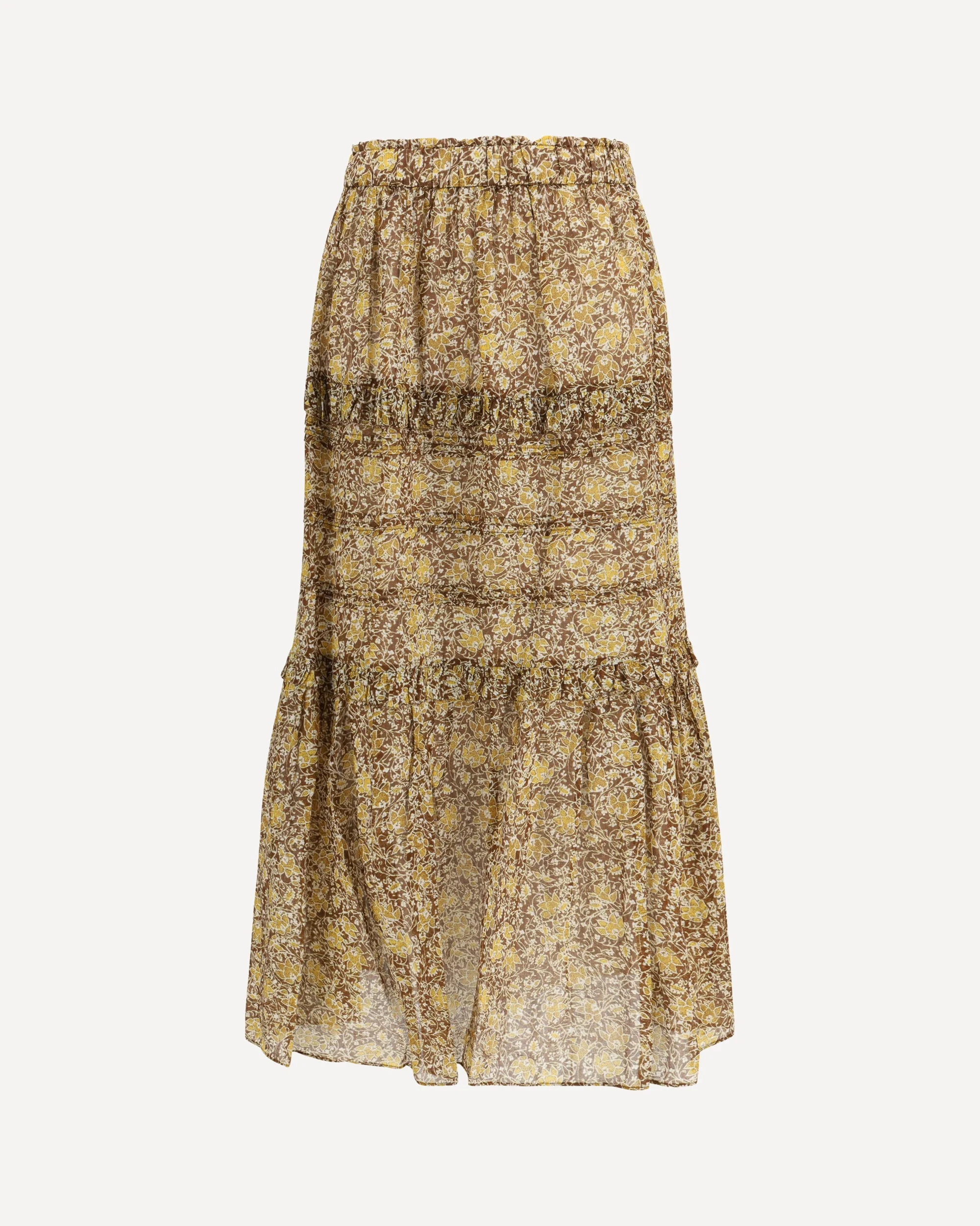 Volomia long ruffled Skirt - 1