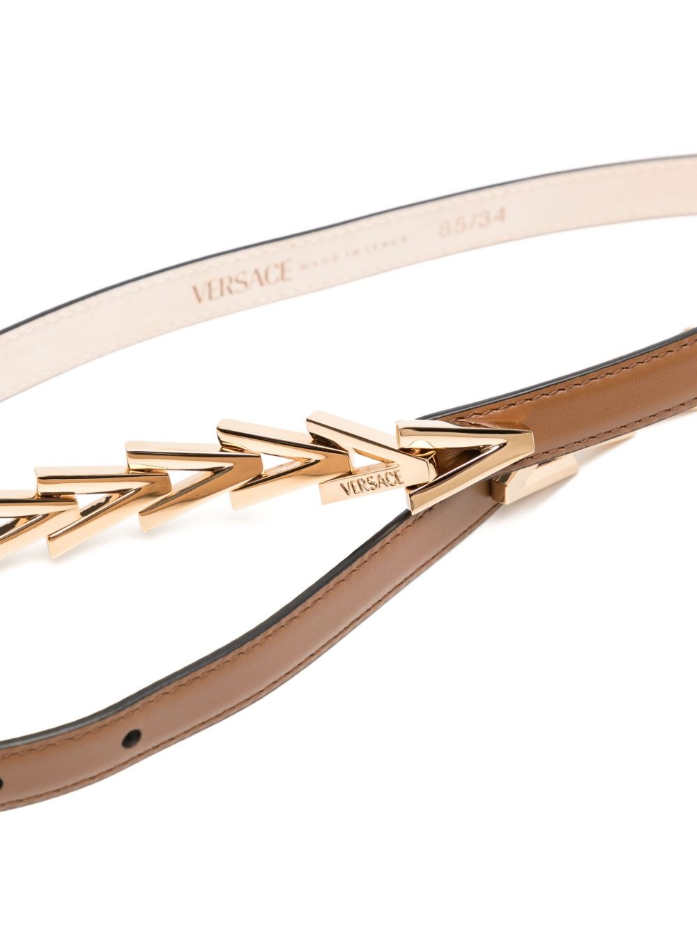 panelled buckle belt - 2