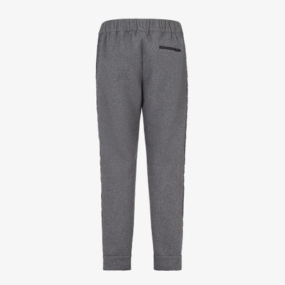 FENDI Gray wool pants outlook