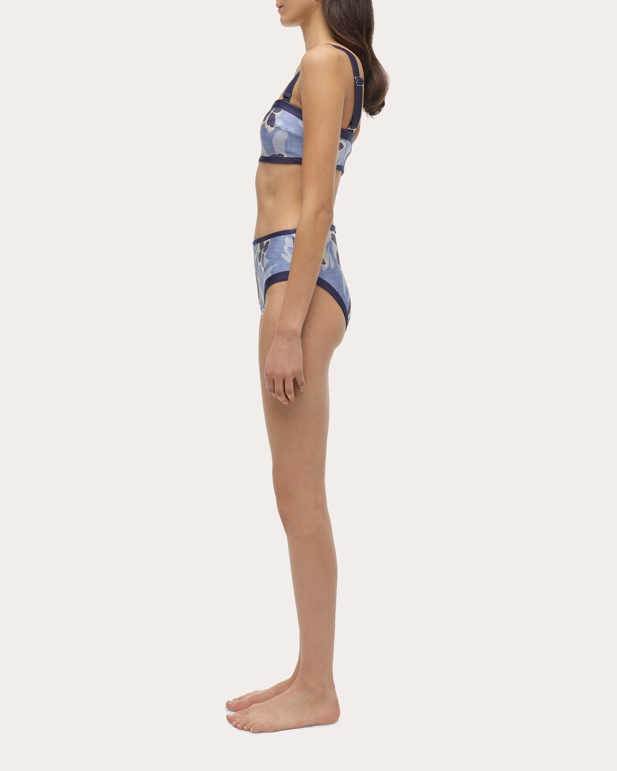 Luthea Floral Tube Bikini Top - 3