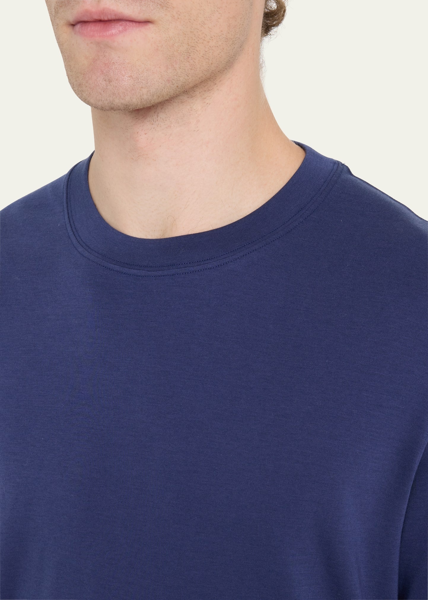 Men's Cotton-Silk Crewneck T-Shirt - 5