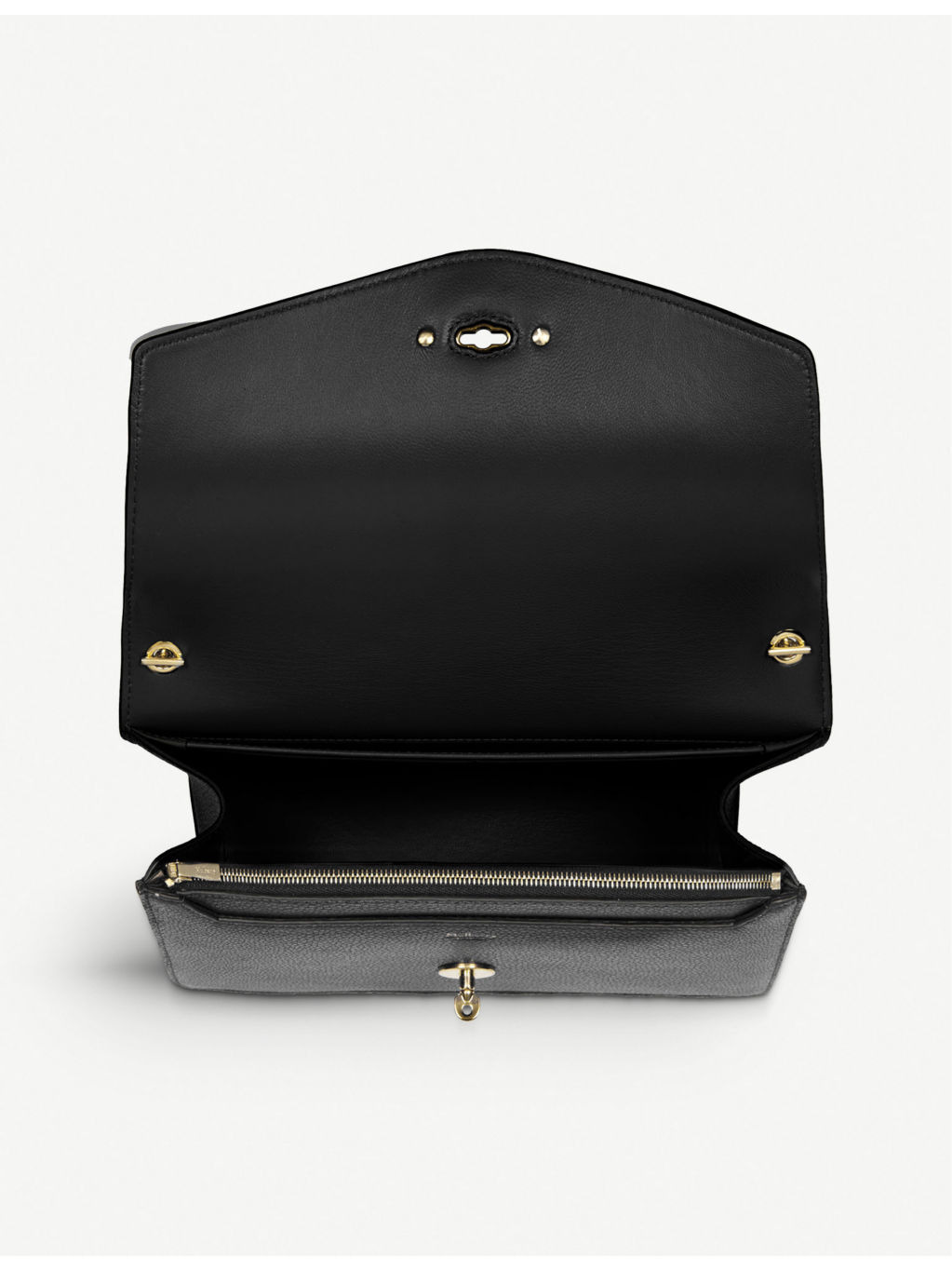 Darley small grained-leather clutch bag - 4