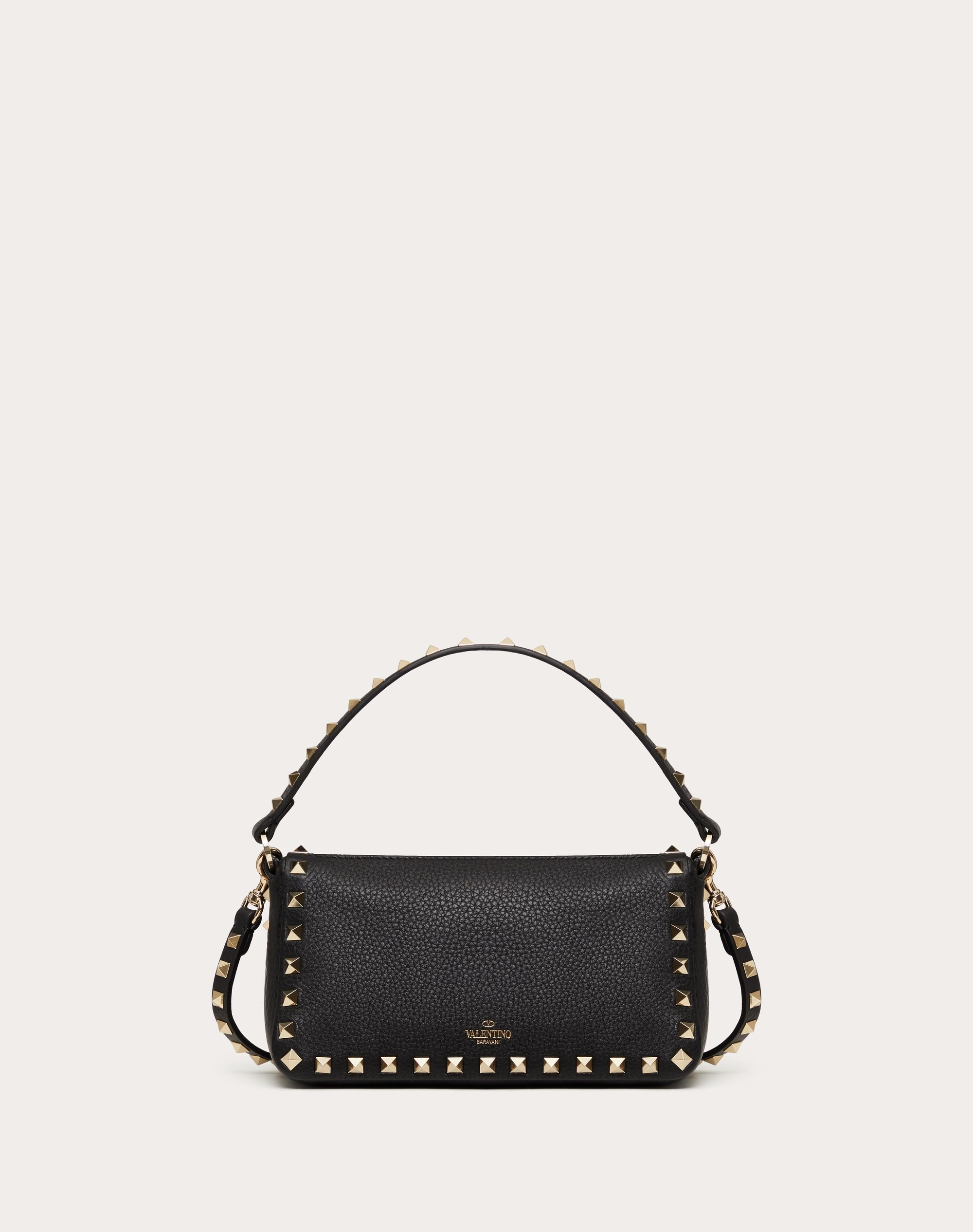 Valentino SMALL ROCKSTUD GRAINY CALFSKIN CROSSBODY BAG REVERSIBLE