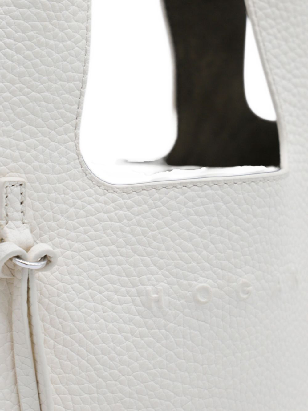 double top-handle leather tote bag - 5