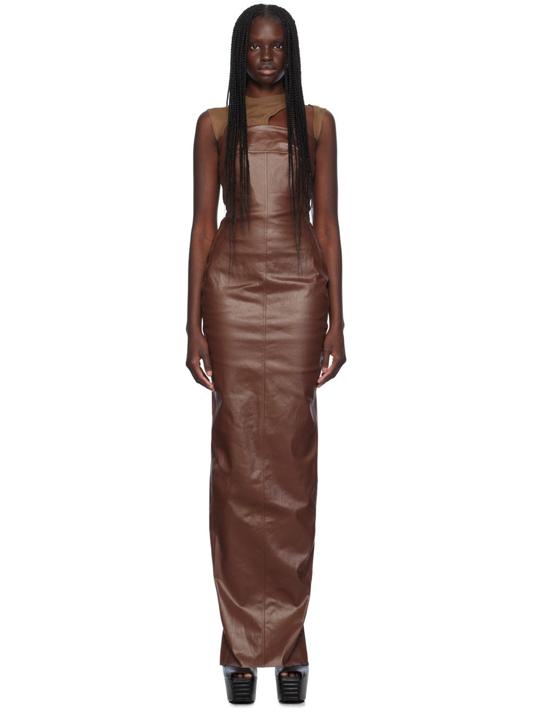 Brown Porterville Bustier Gown - 1