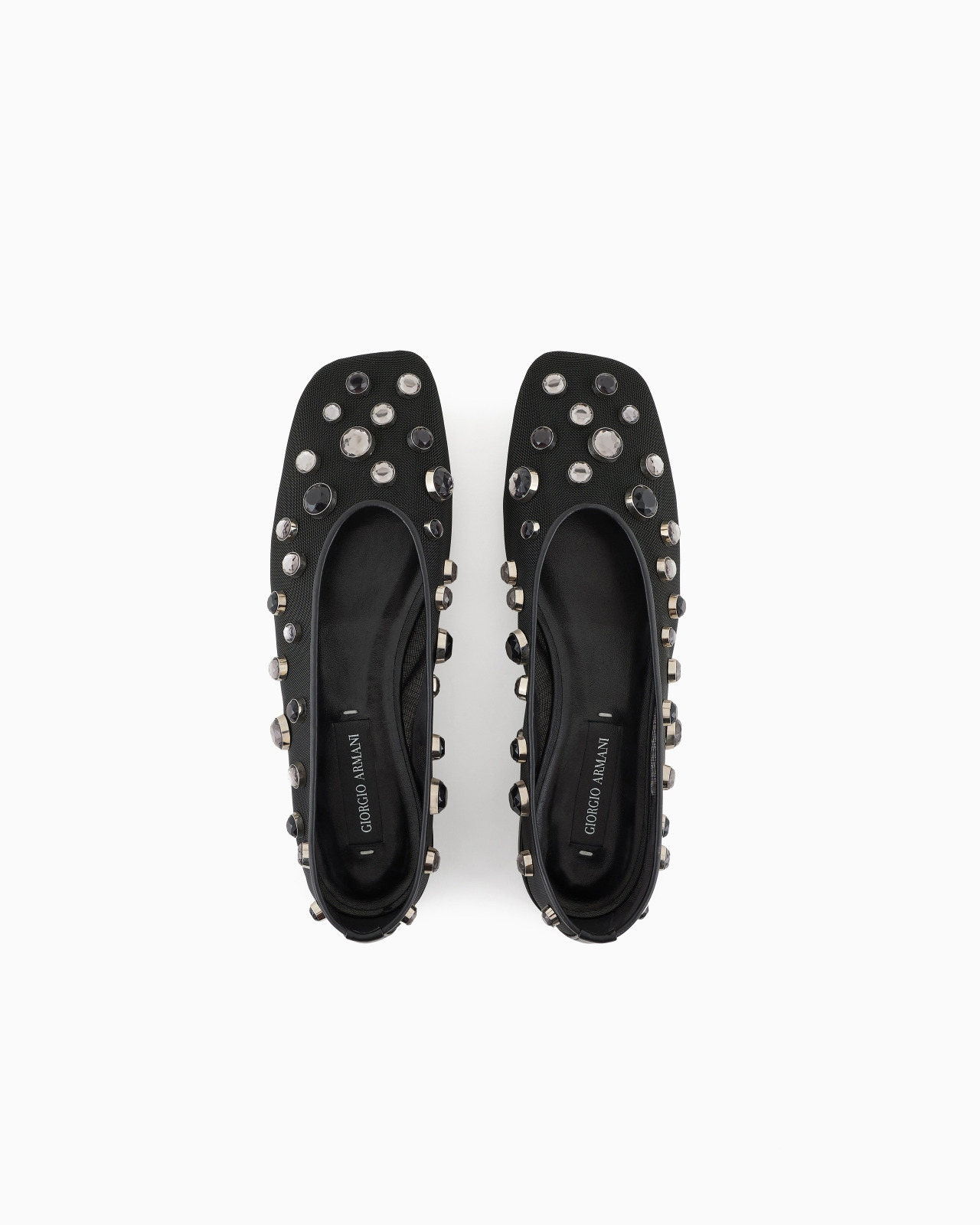GIORGIO ARMANI X 10 CORSO COMO BALLERINAS IN MESH AND RHINESTONES BEZELS - 3