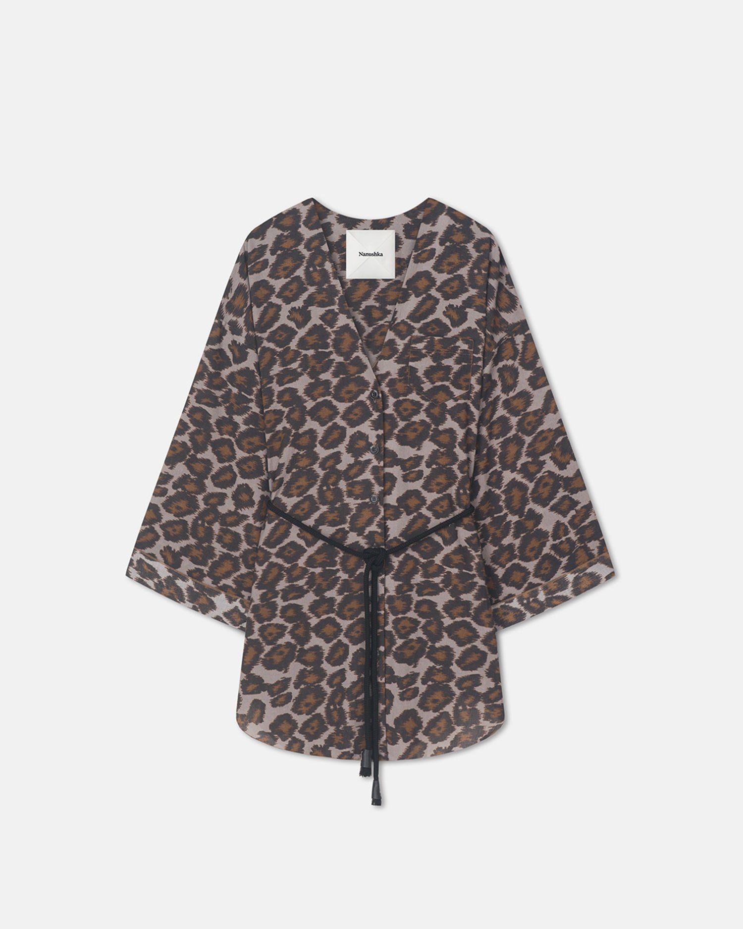 Printed Cotton Voile Top - 1