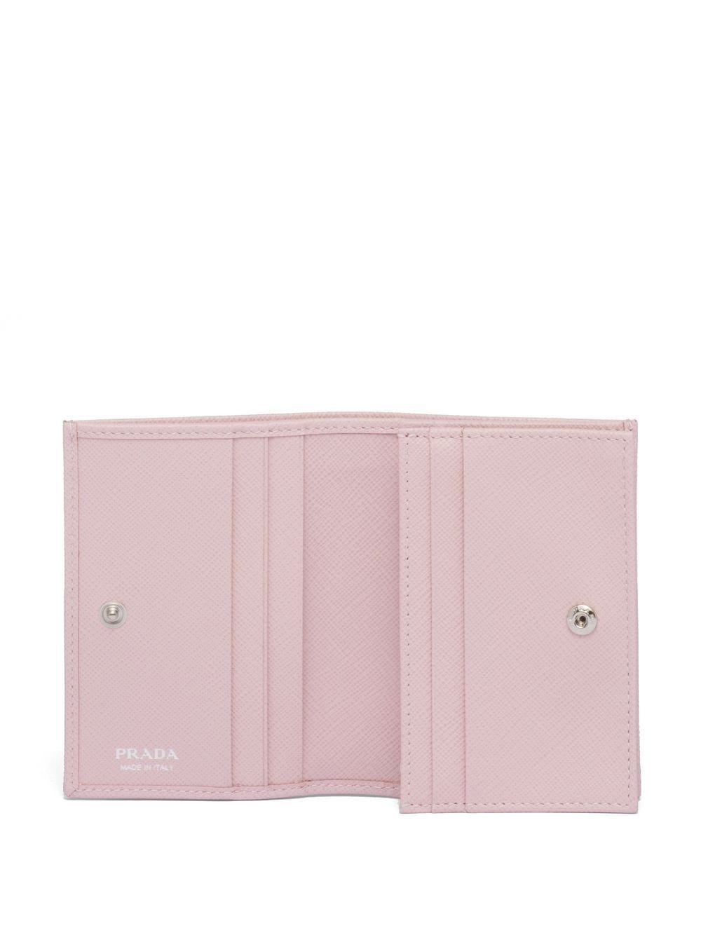 logo-plaque leather wallet - 3