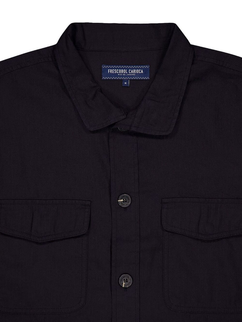 Nuno long-sleeves pocket shirt jacket 3