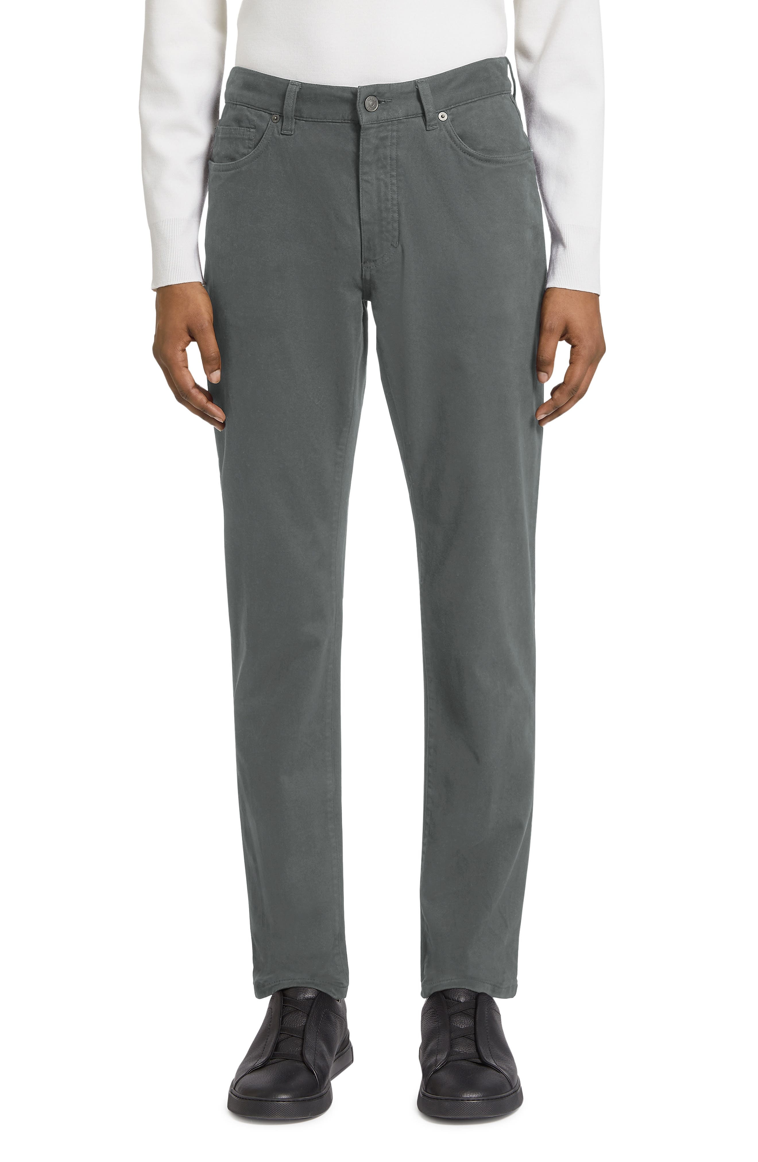 City Fit Stretch Cotton Pants - 1