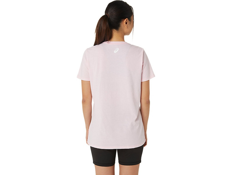 Asics WOMEN'S SUNFLOWER SLOGAN V-NECK outlook