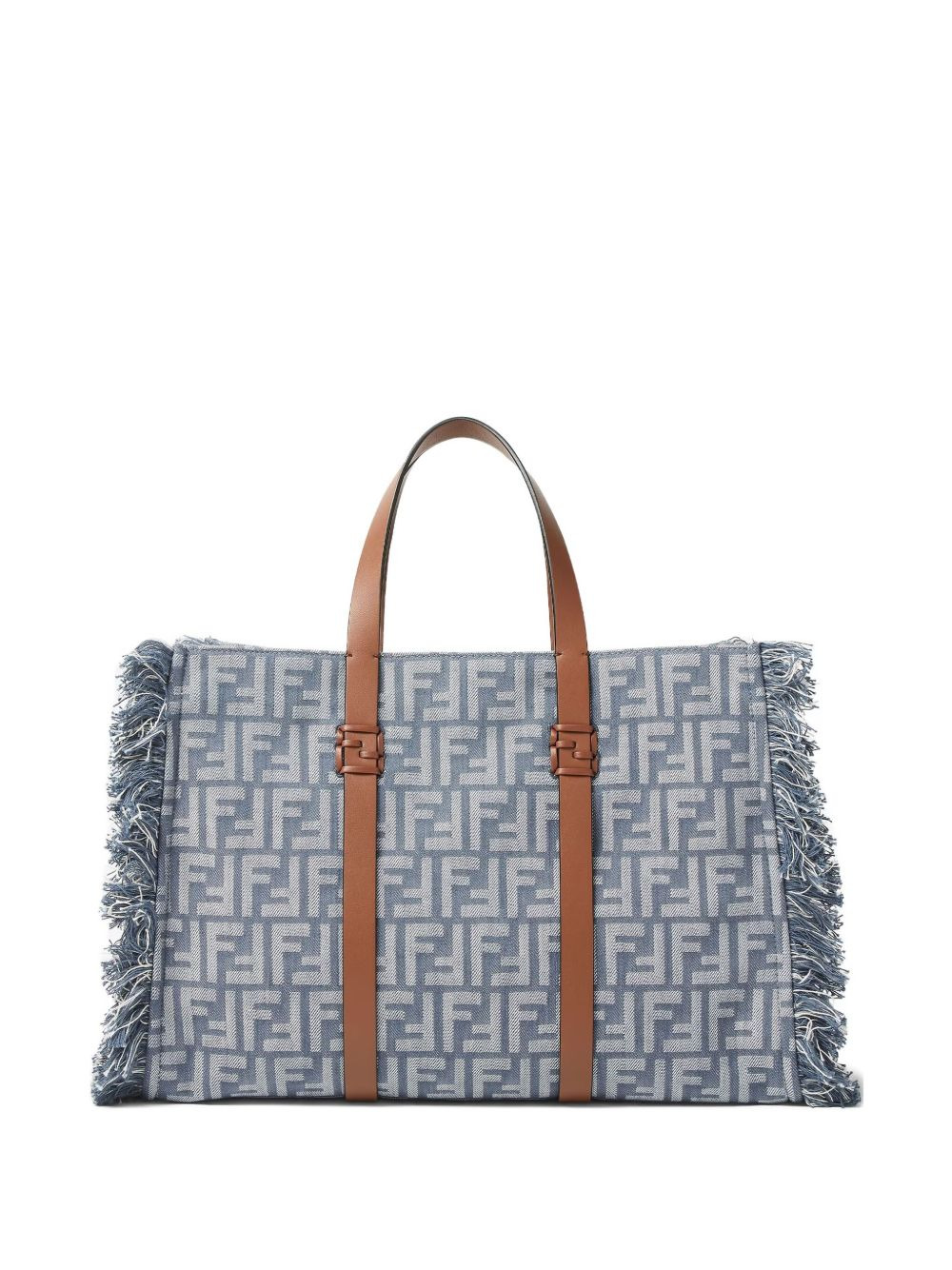 Summer FF-logo frayed tote bag - 2