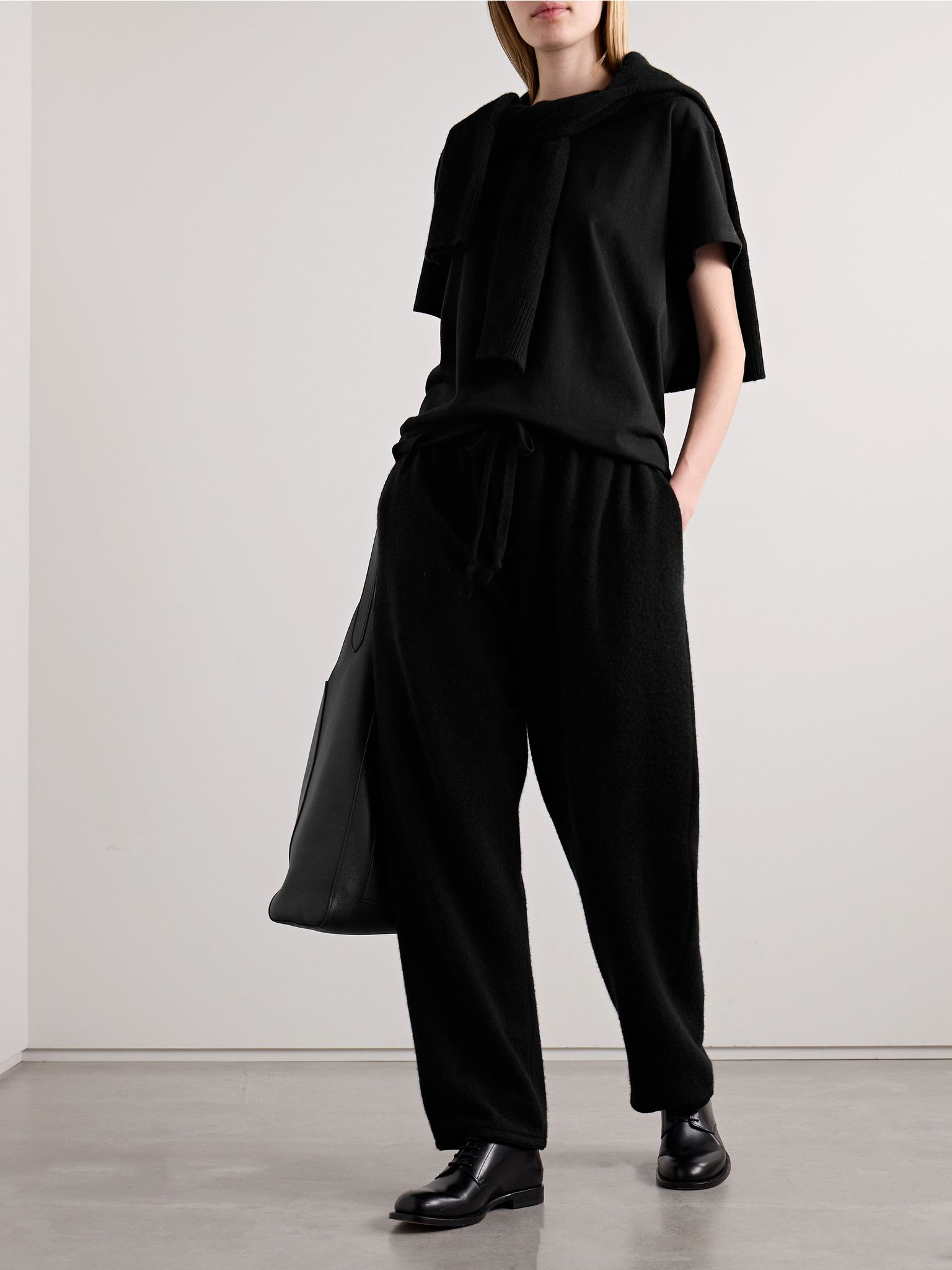 Hayat cashmere track pants Black - 2