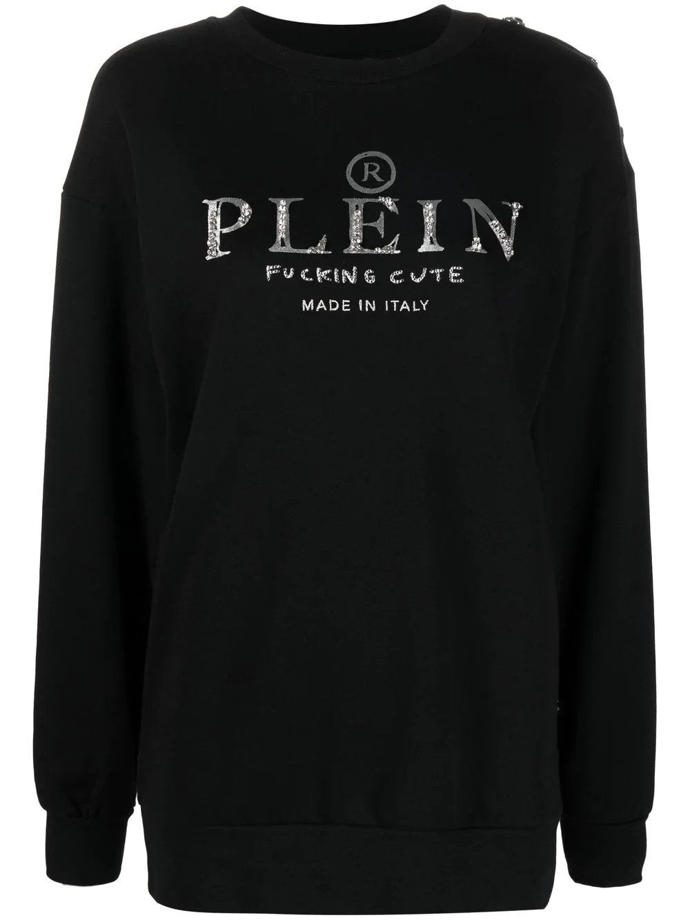 logo-print crew-neck sweatshirt - 1