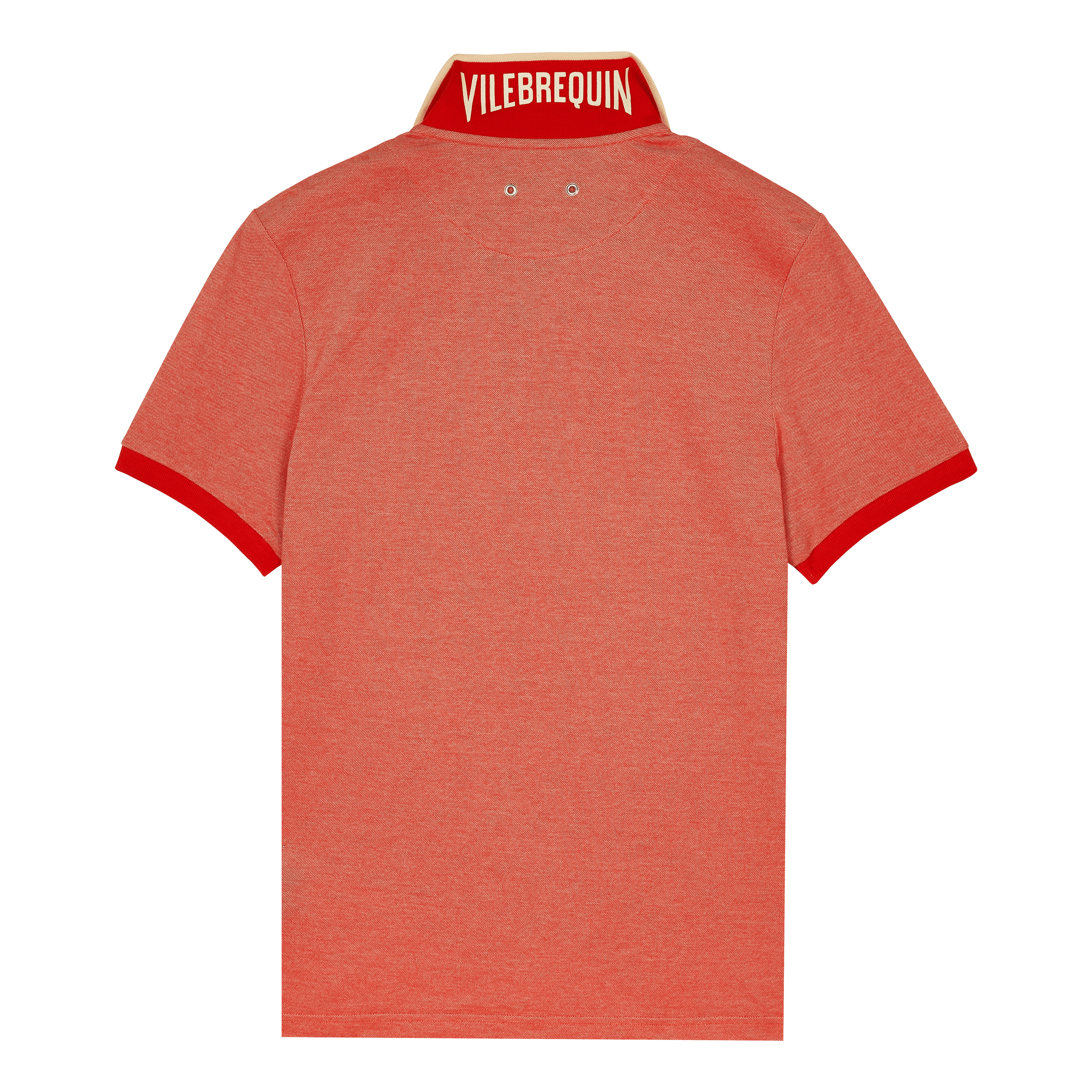 Men Cotton Changing Color Pique Polo Shirt - 2