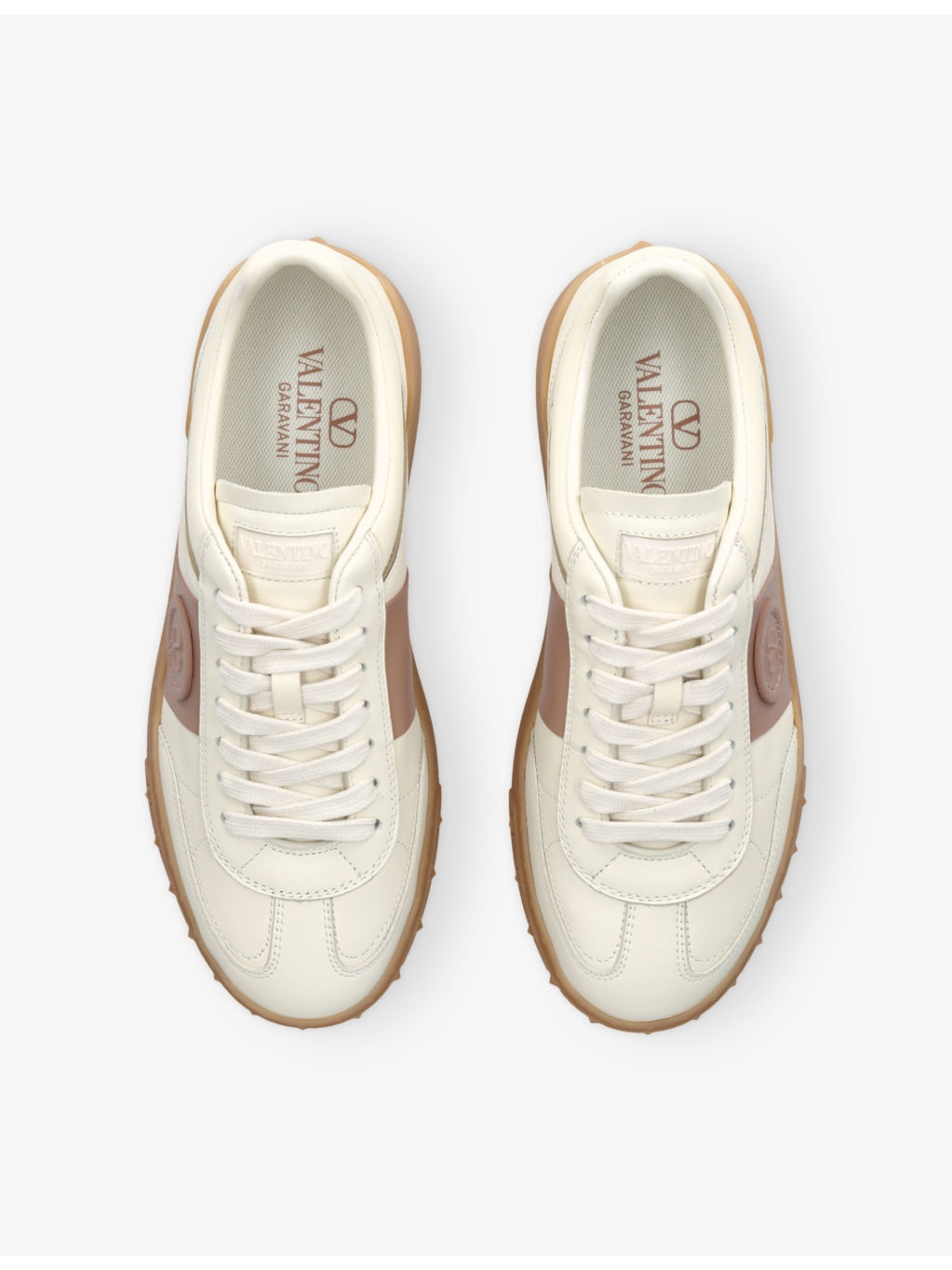 Upvillage Logo-Embroidered Leather Low-Top Trainers - 2