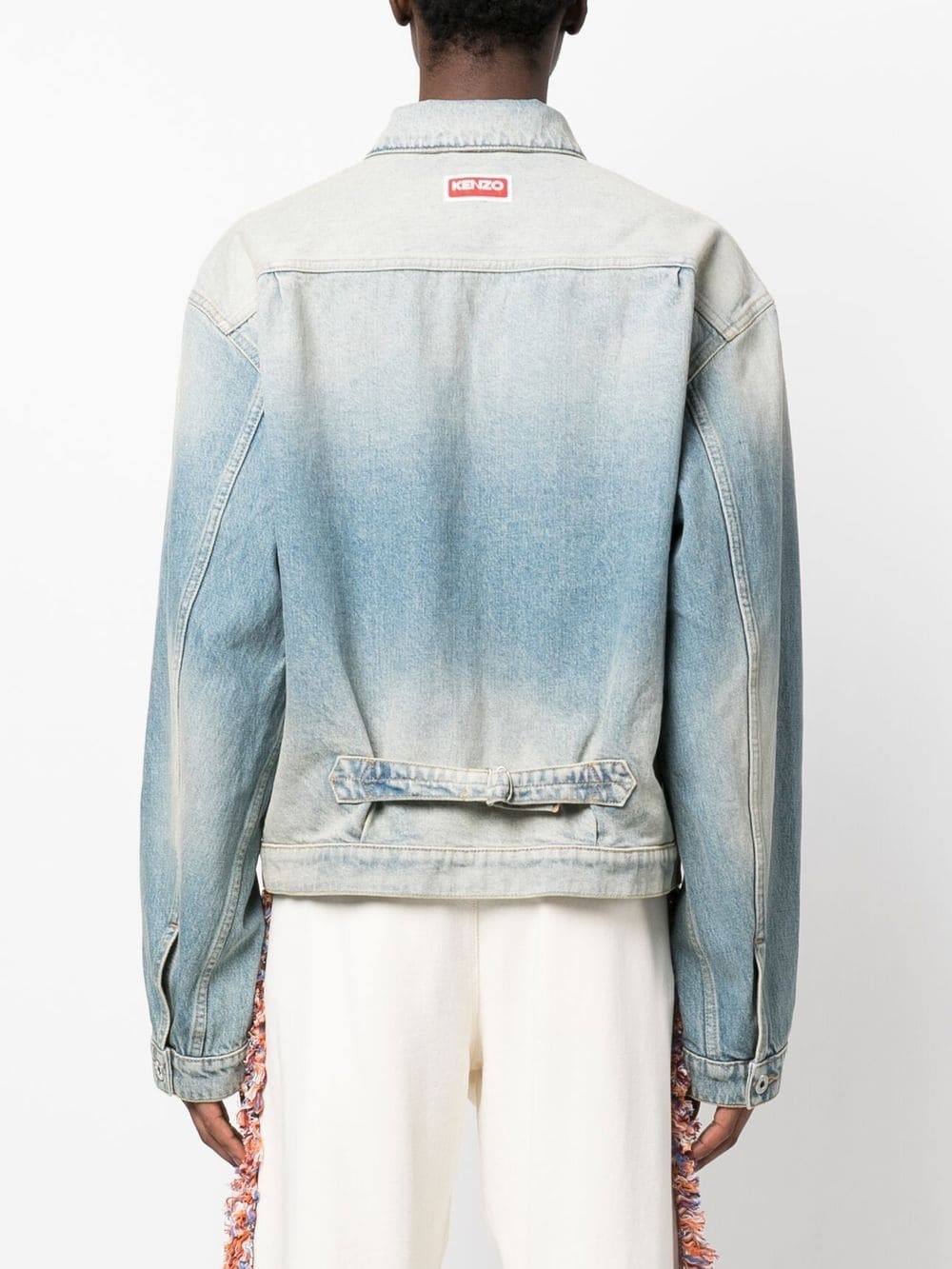 faded denim jacket - 4