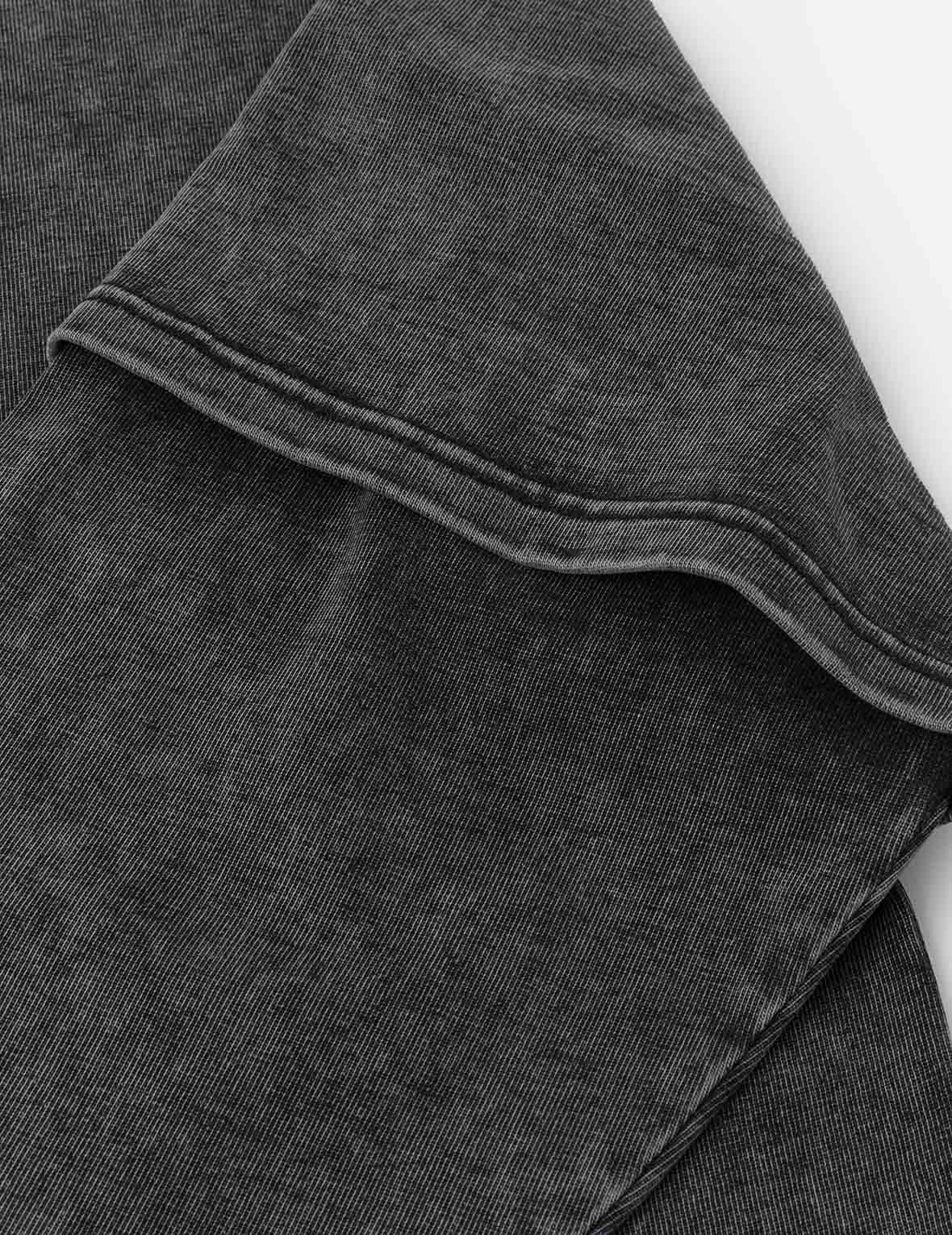 EVISUKURO Label and Seagull Print Oversized  2-in-1 long-sleeve T-shirt - 10