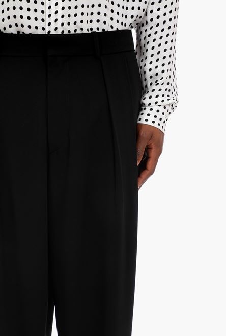 Black crepe harem pants - 6