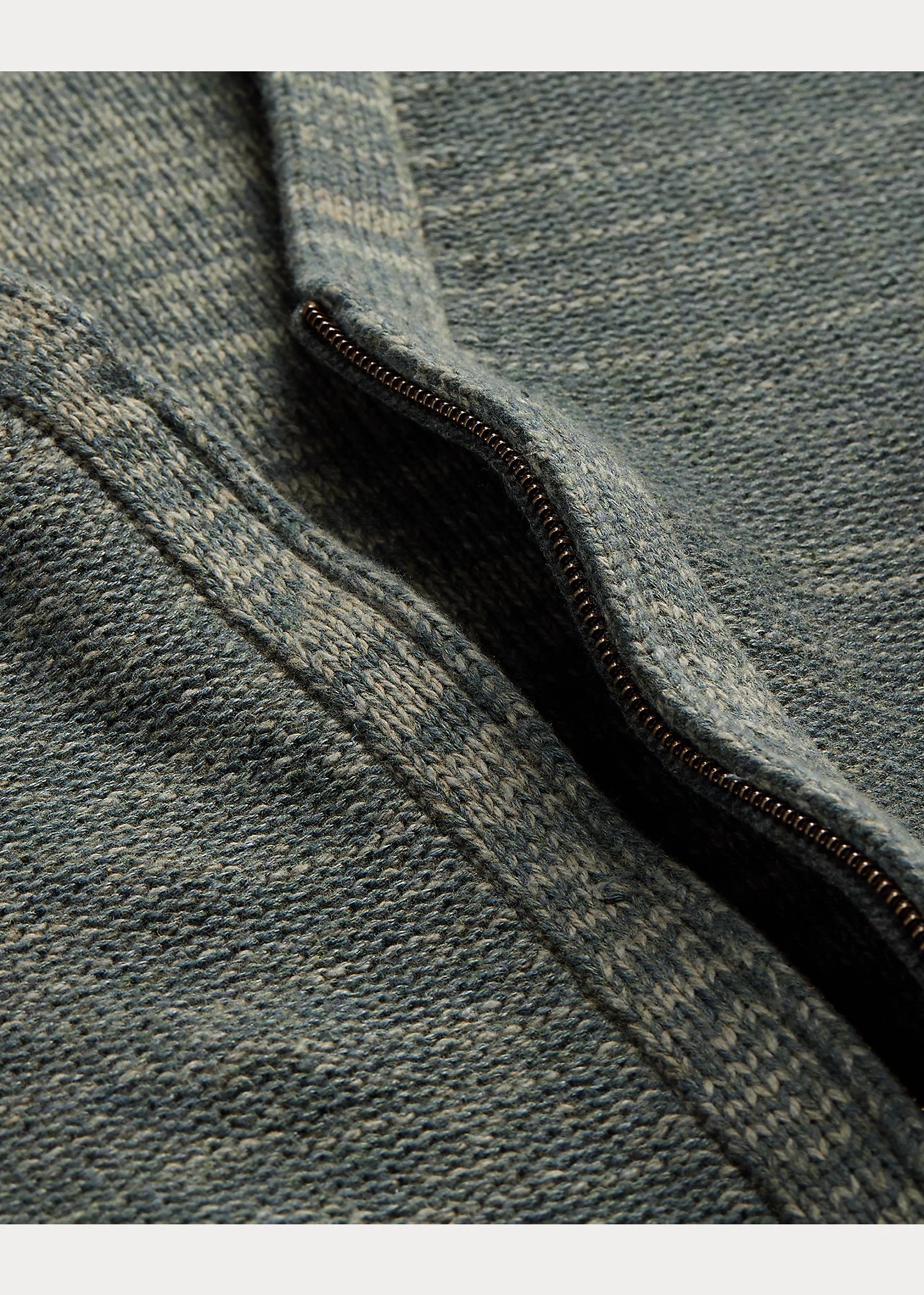 Suede-Trim Cotton-Blend Zip Cardigan - 3