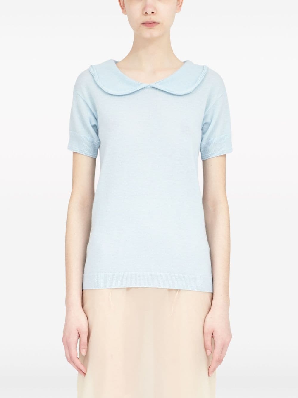 wool-cashmere blend top - 2